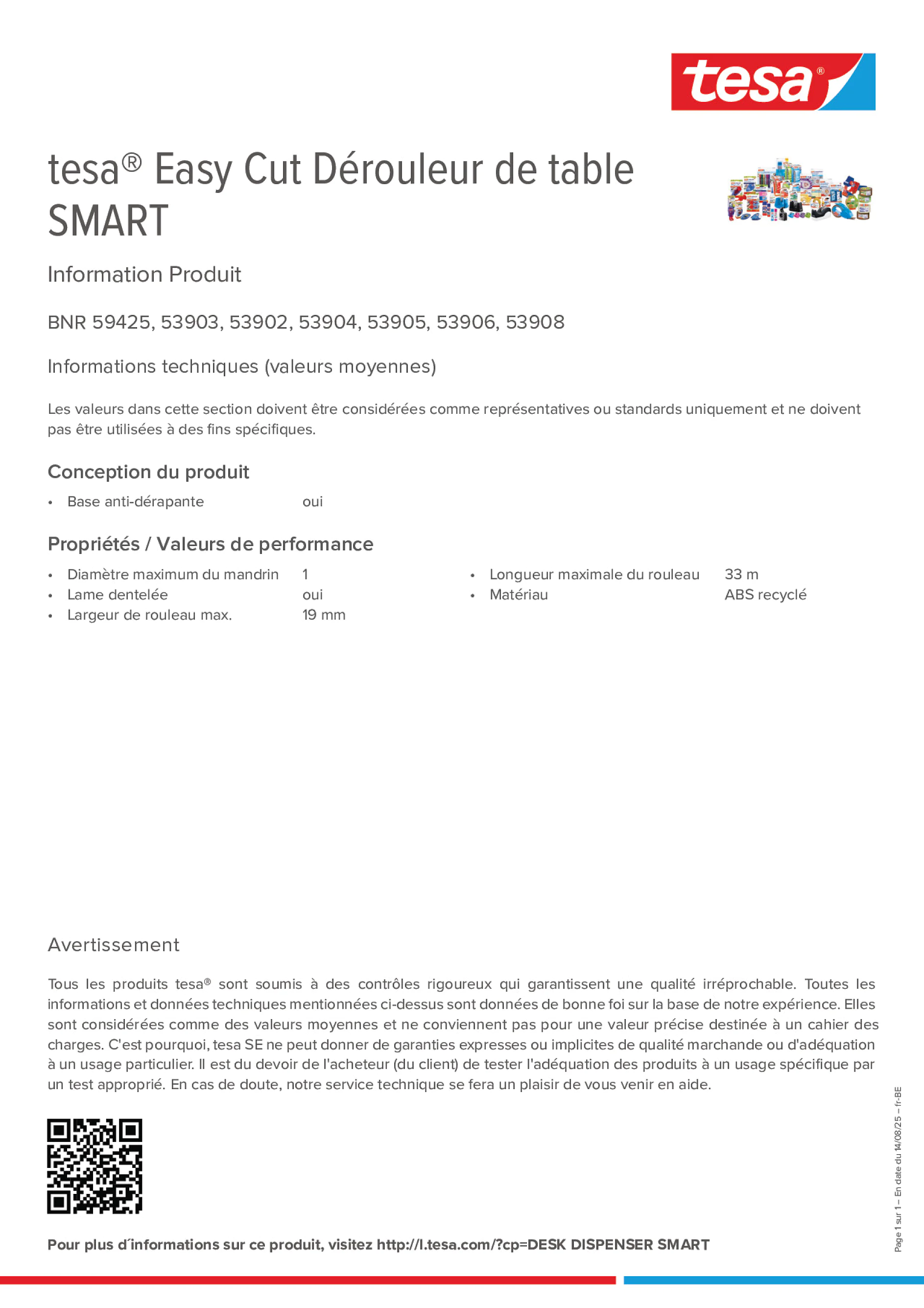 Product information_tesa® Easy Cut 53902_fr-BE_nl-BE