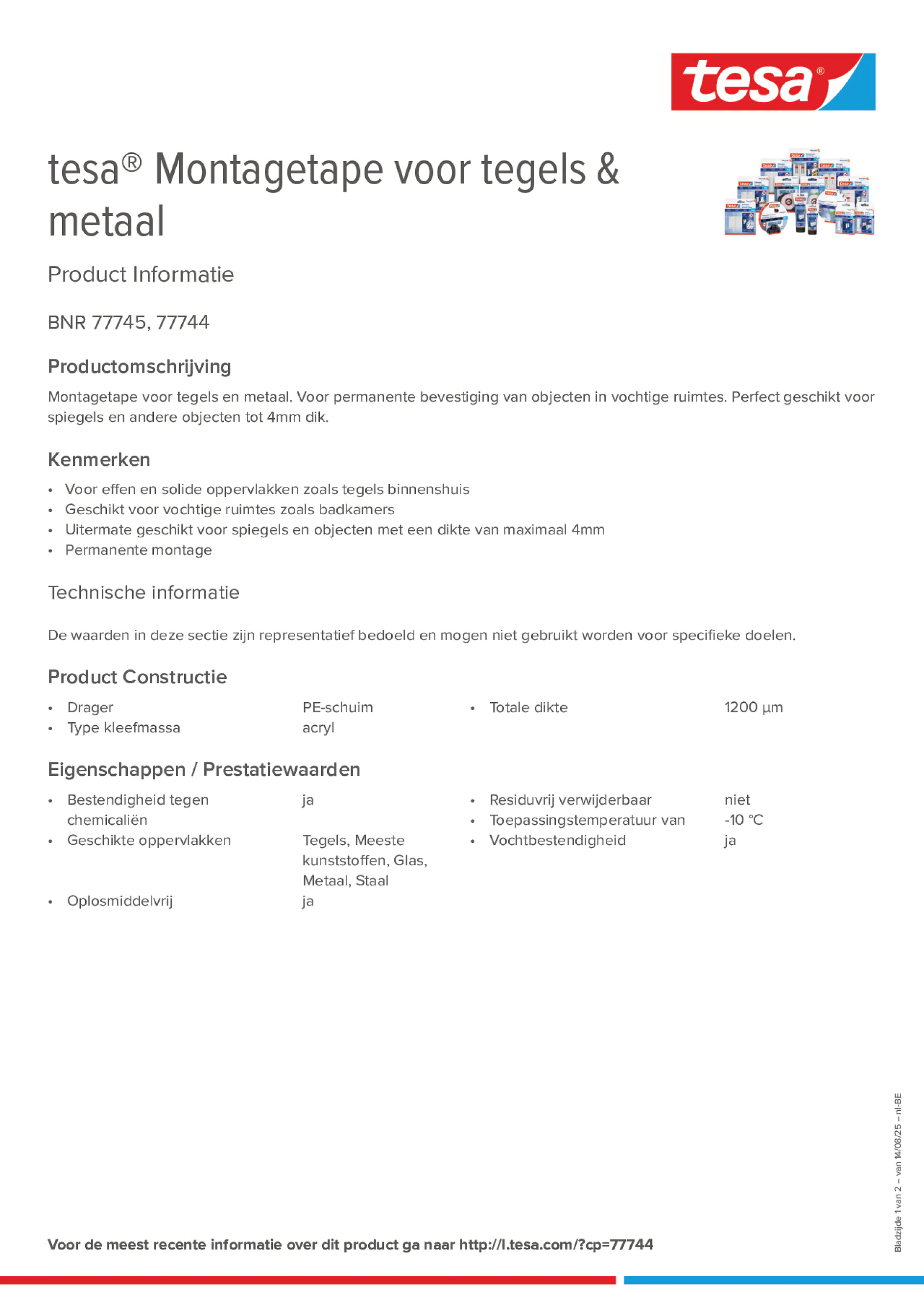 Product information_tesa® 77744_fr-BE_nl-BE