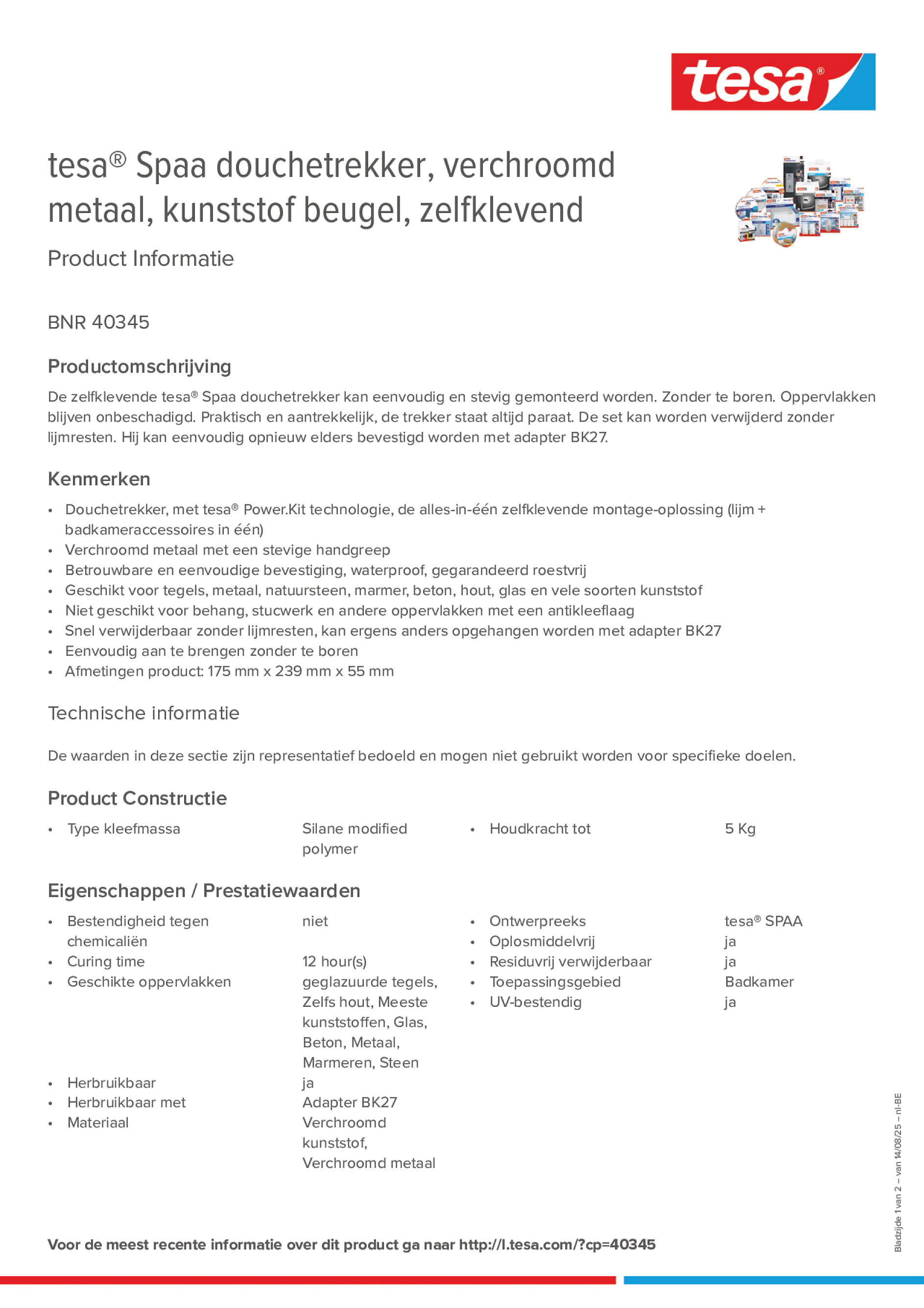 Product information_tesa® 40345_fr-BE_nl-BE