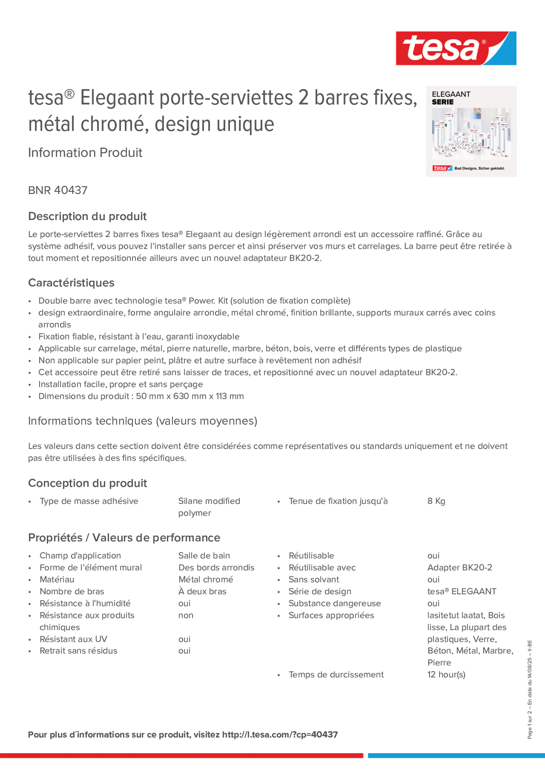 Product information_tesa® 40437_fr-BE_nl-BE