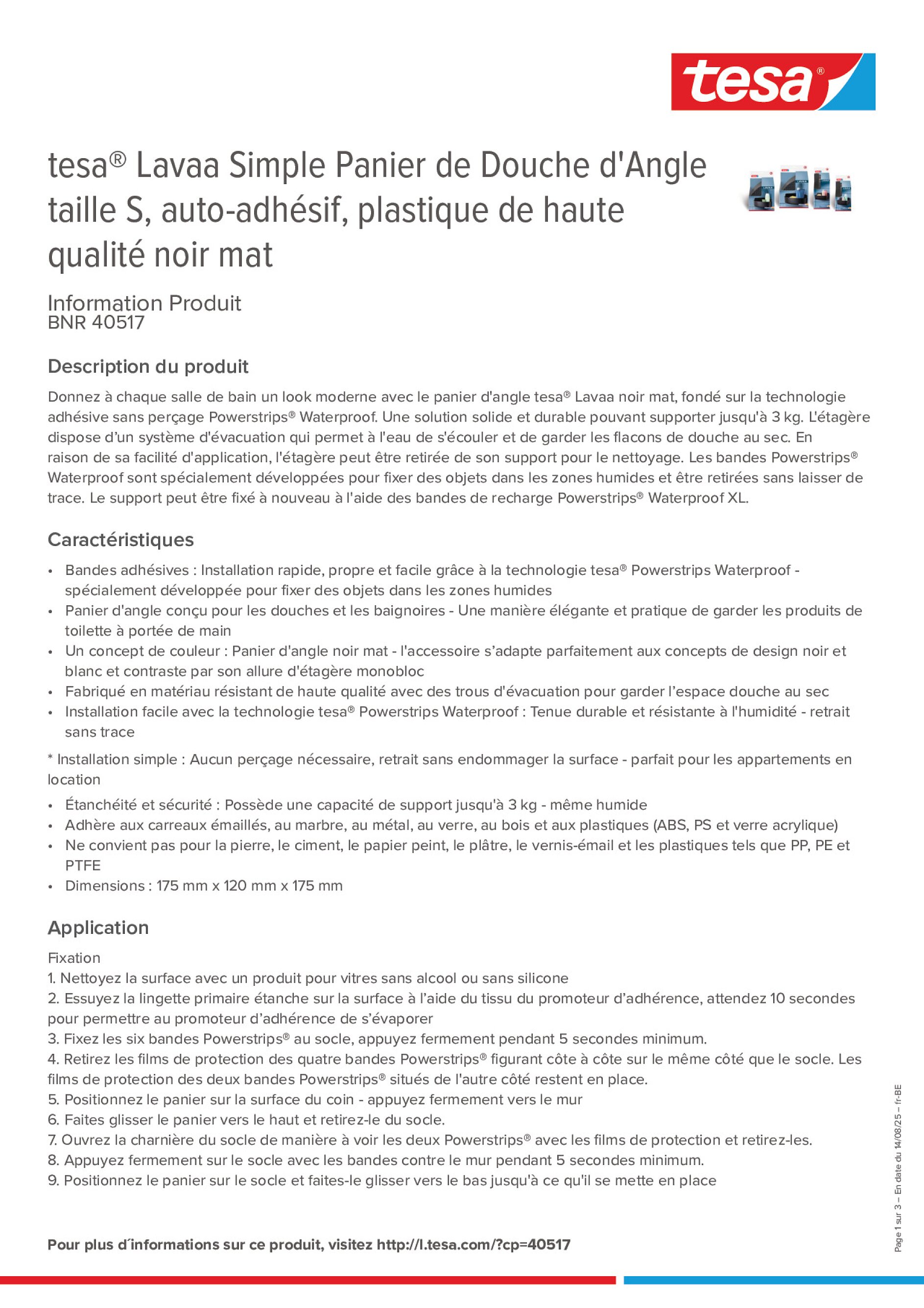Product information_tesa® 40517_fr-BE_nl-BE