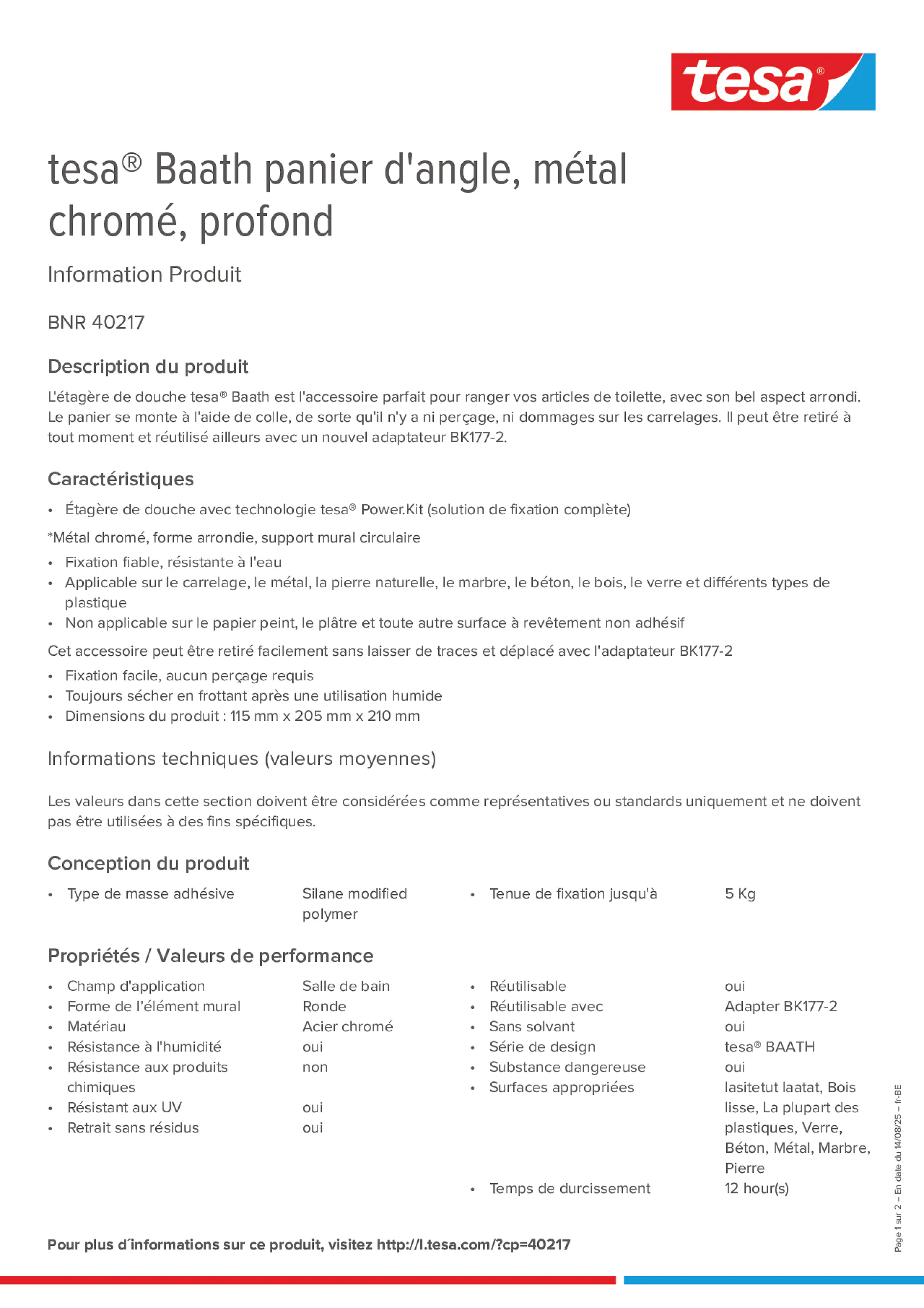 Product information_tesa® 40217_fr-BE_nl-BE