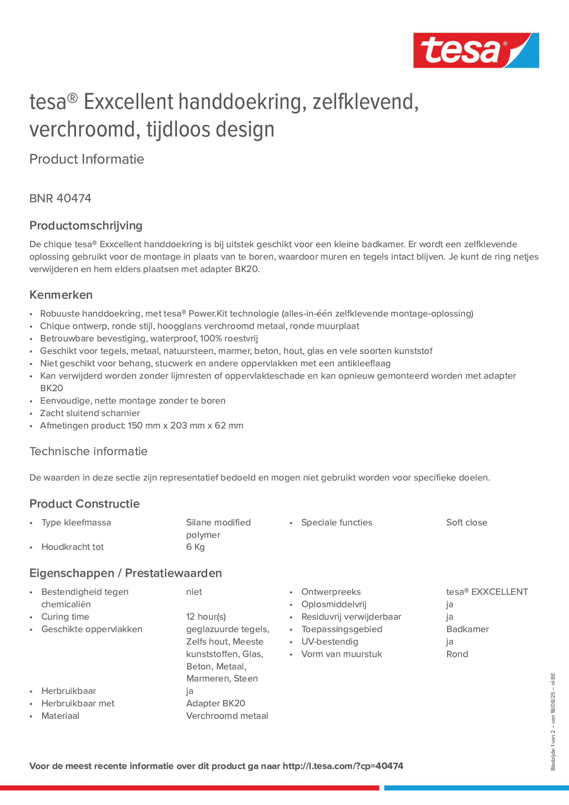 Product information_tesa® 40474_fr-BE_nl-BE