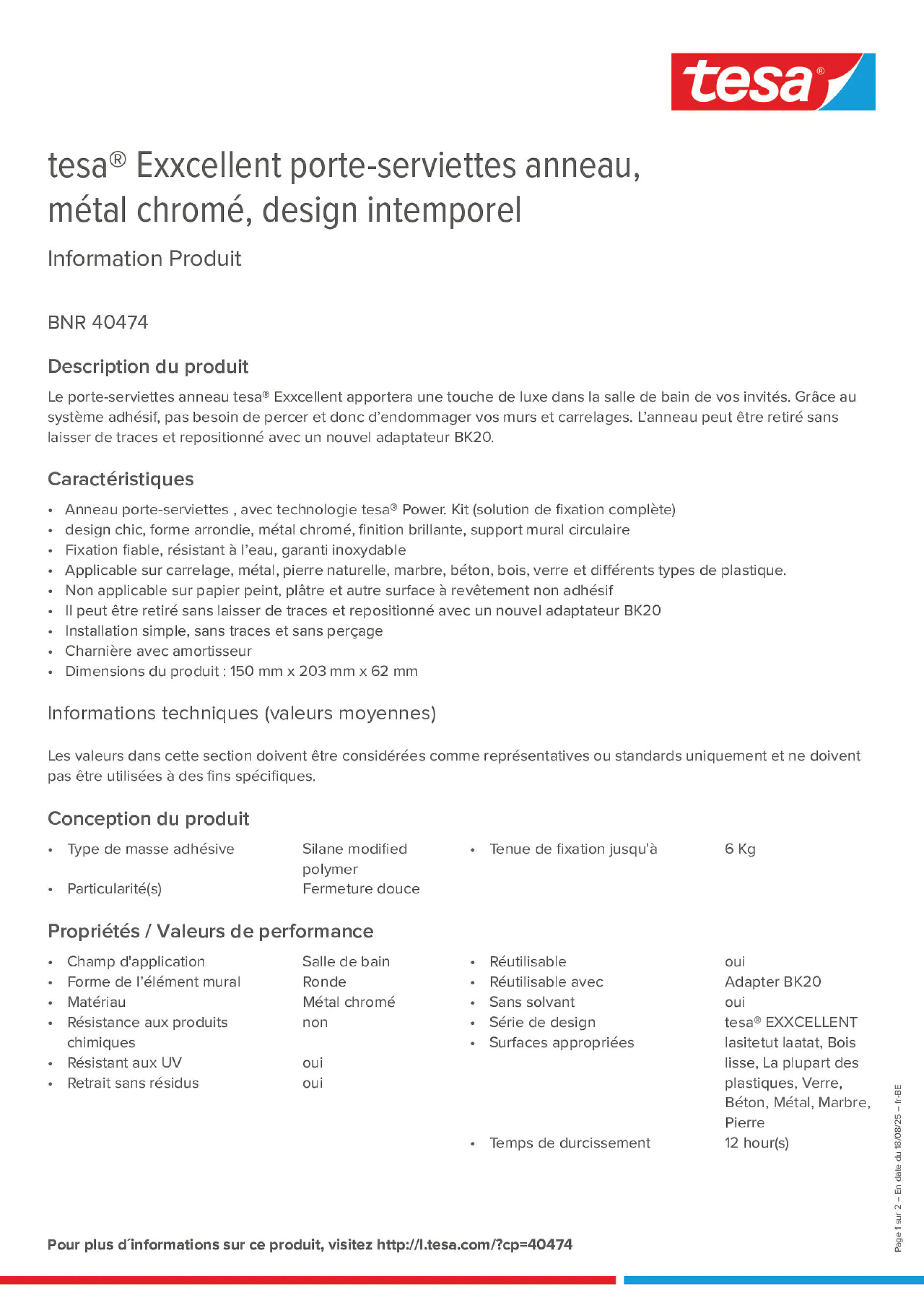 Product information_tesa® 40474_fr-BE_nl-BE