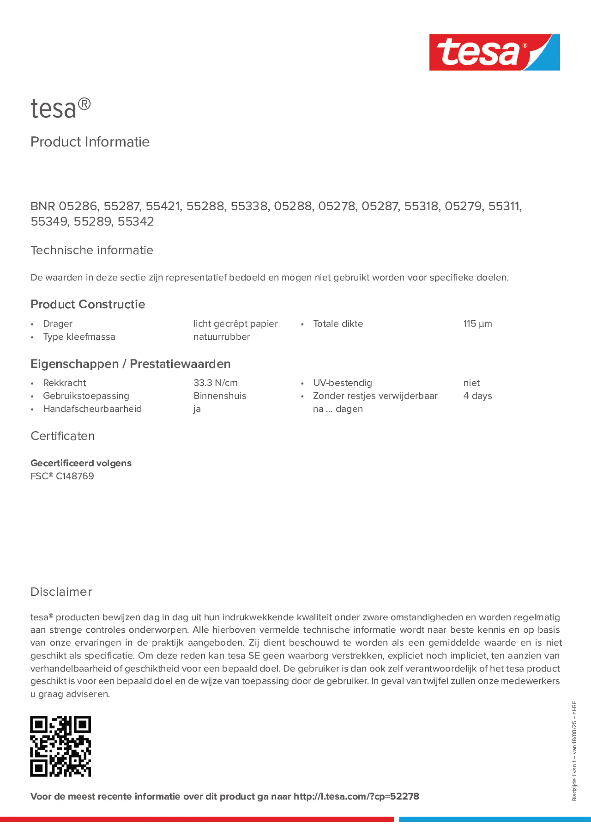 Product information_tesa® 55287_fr-BE_nl-BE