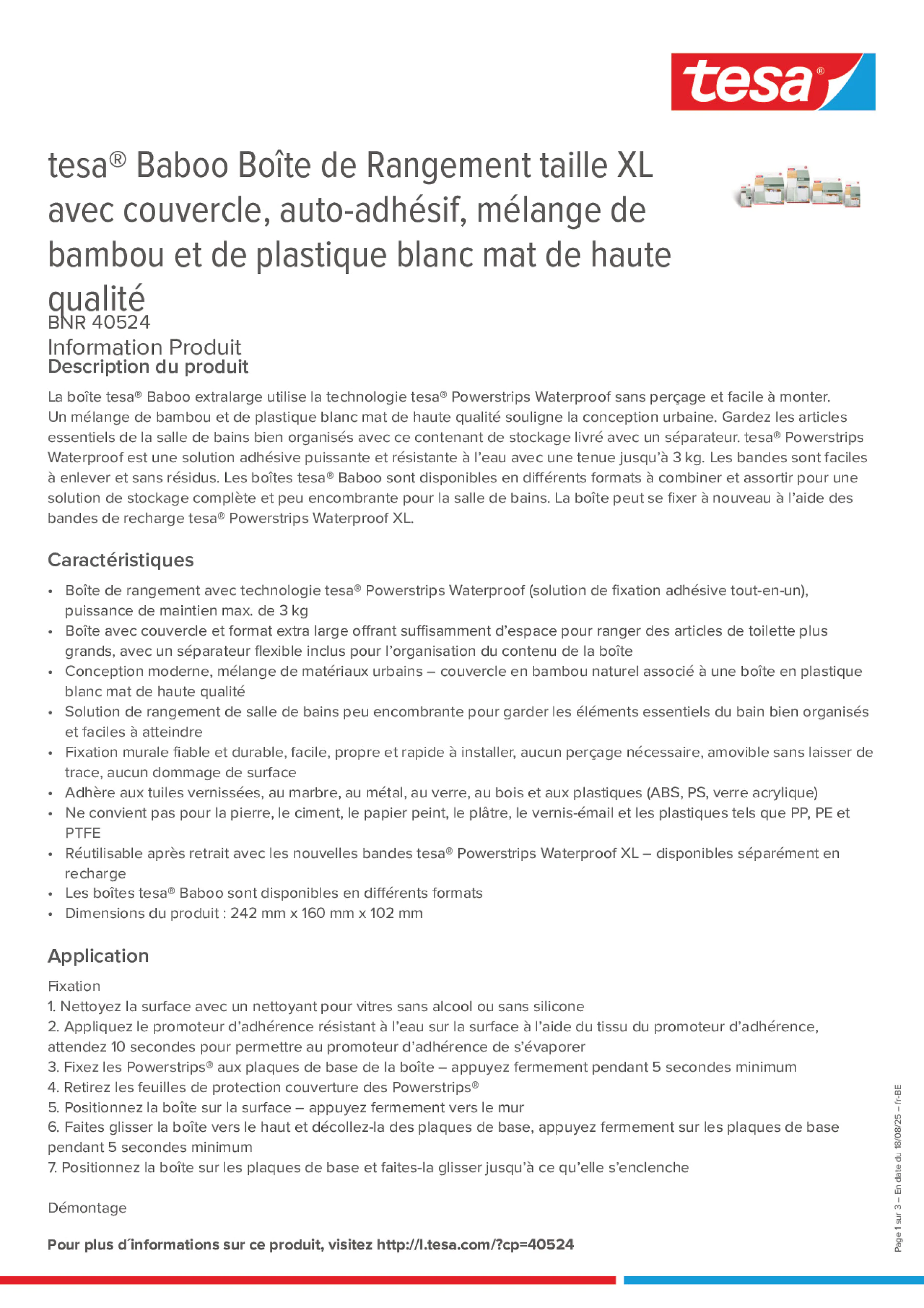 Product information_tesa® 40524_fr-BE_nl-BE