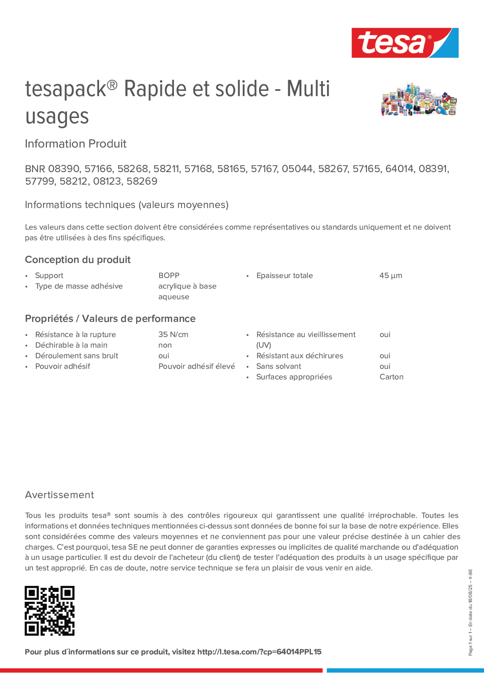 Product information_tesapack® 57424_fr-BE_nl-BE