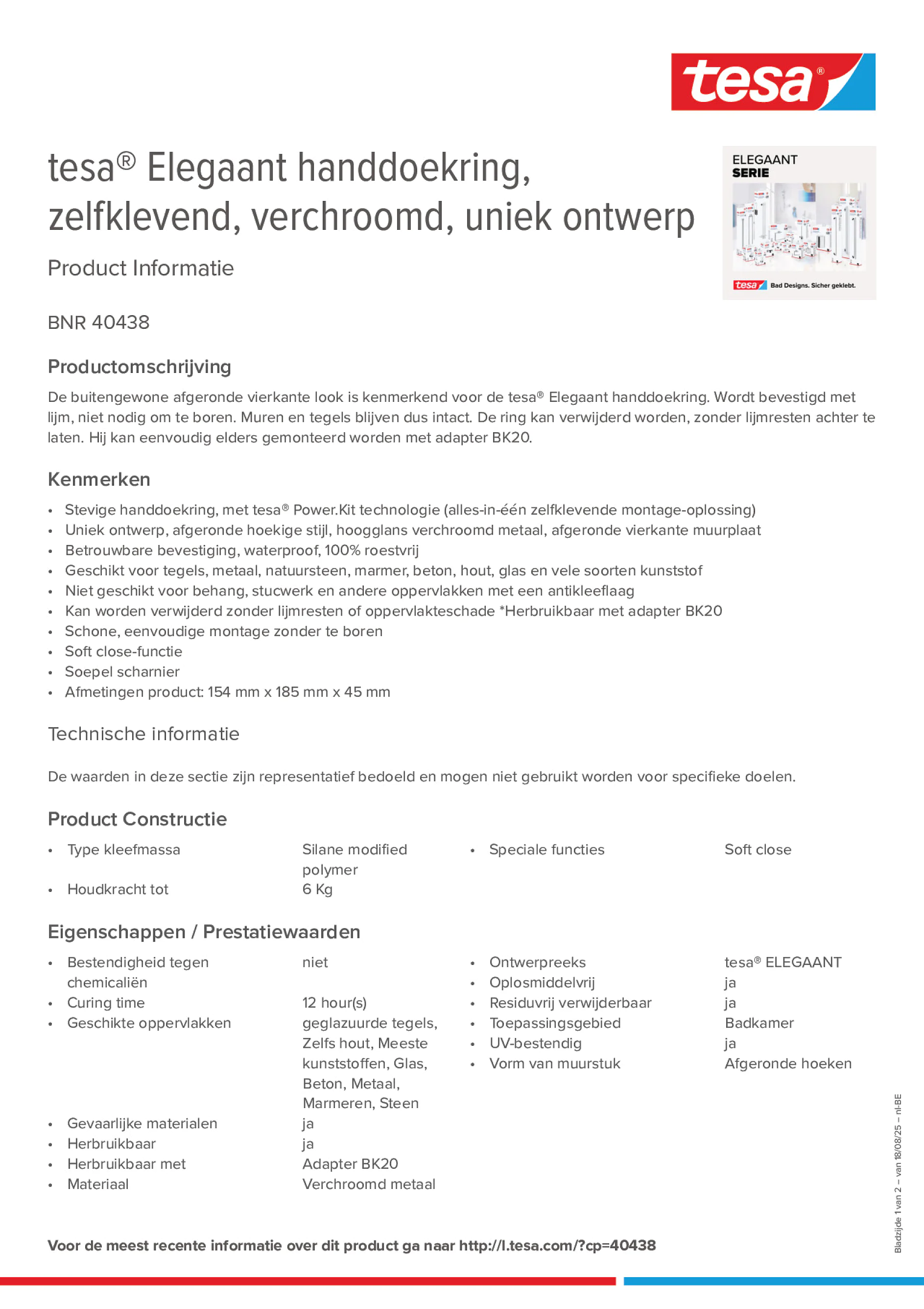 Product information_tesa® 40438_fr-BE_nl-BE