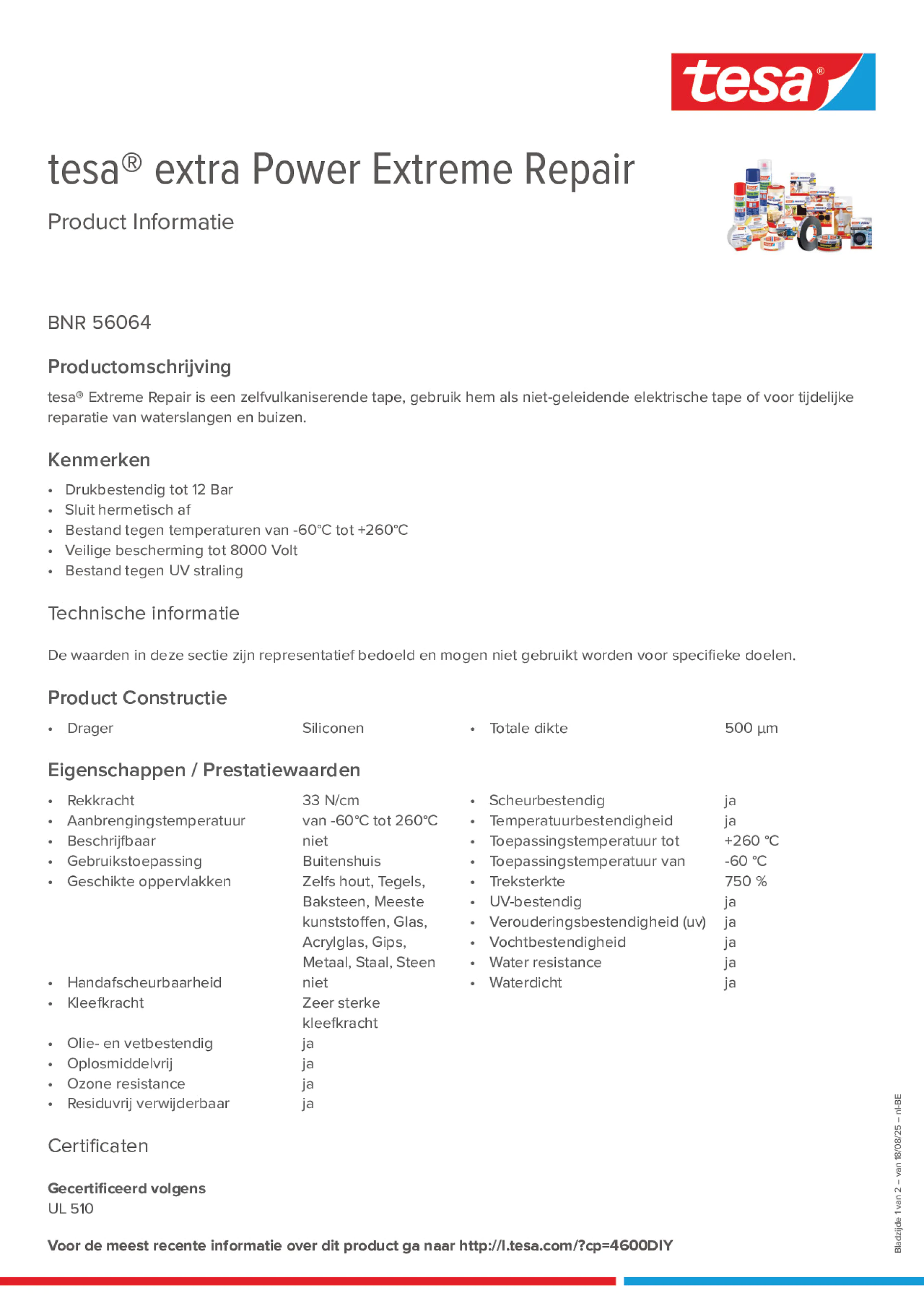 Product information_tesa® extra Power 56064_fr-BE_nl-BE
