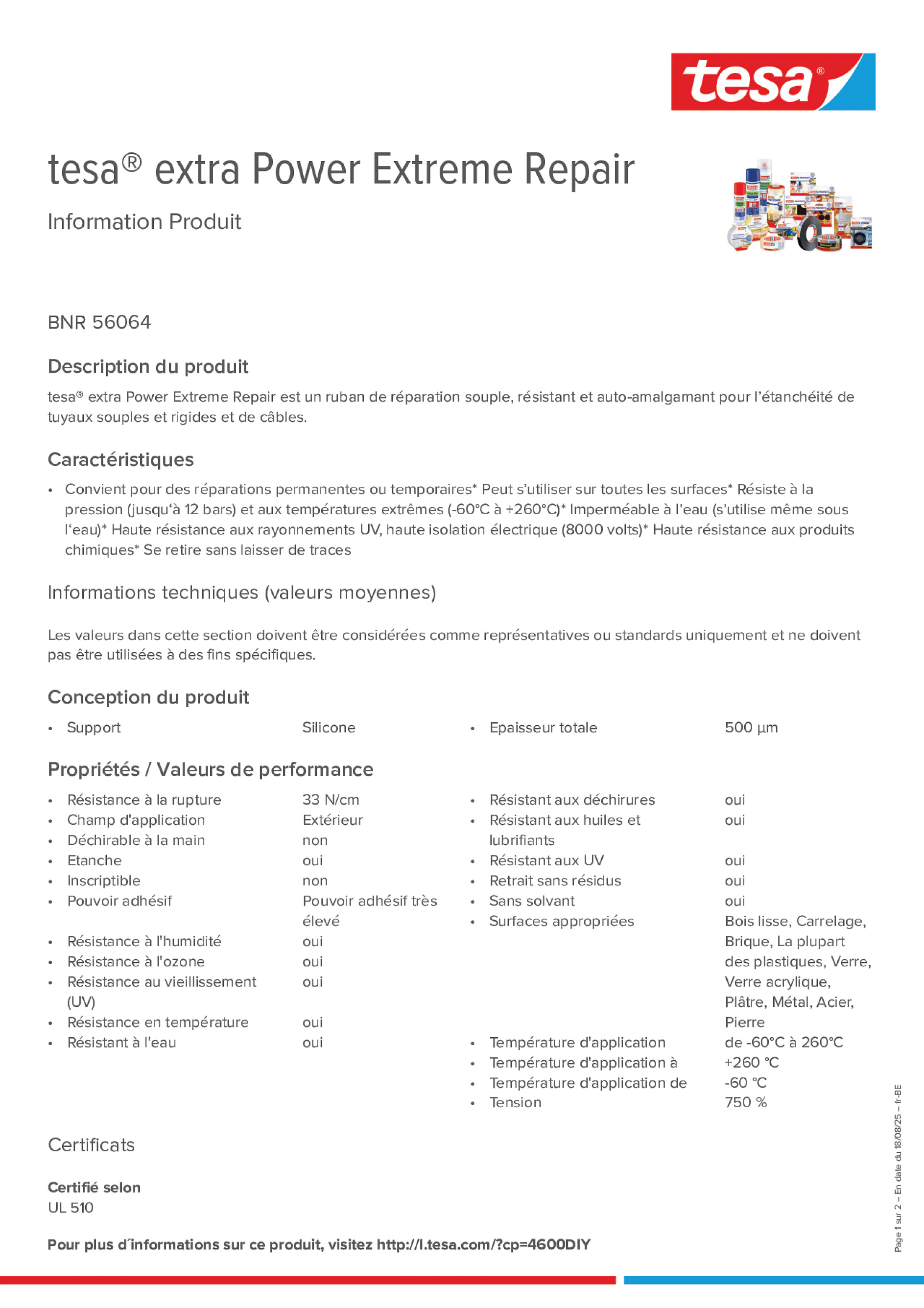 Product information_tesa® extra Power 56064_fr-BE_nl-BE