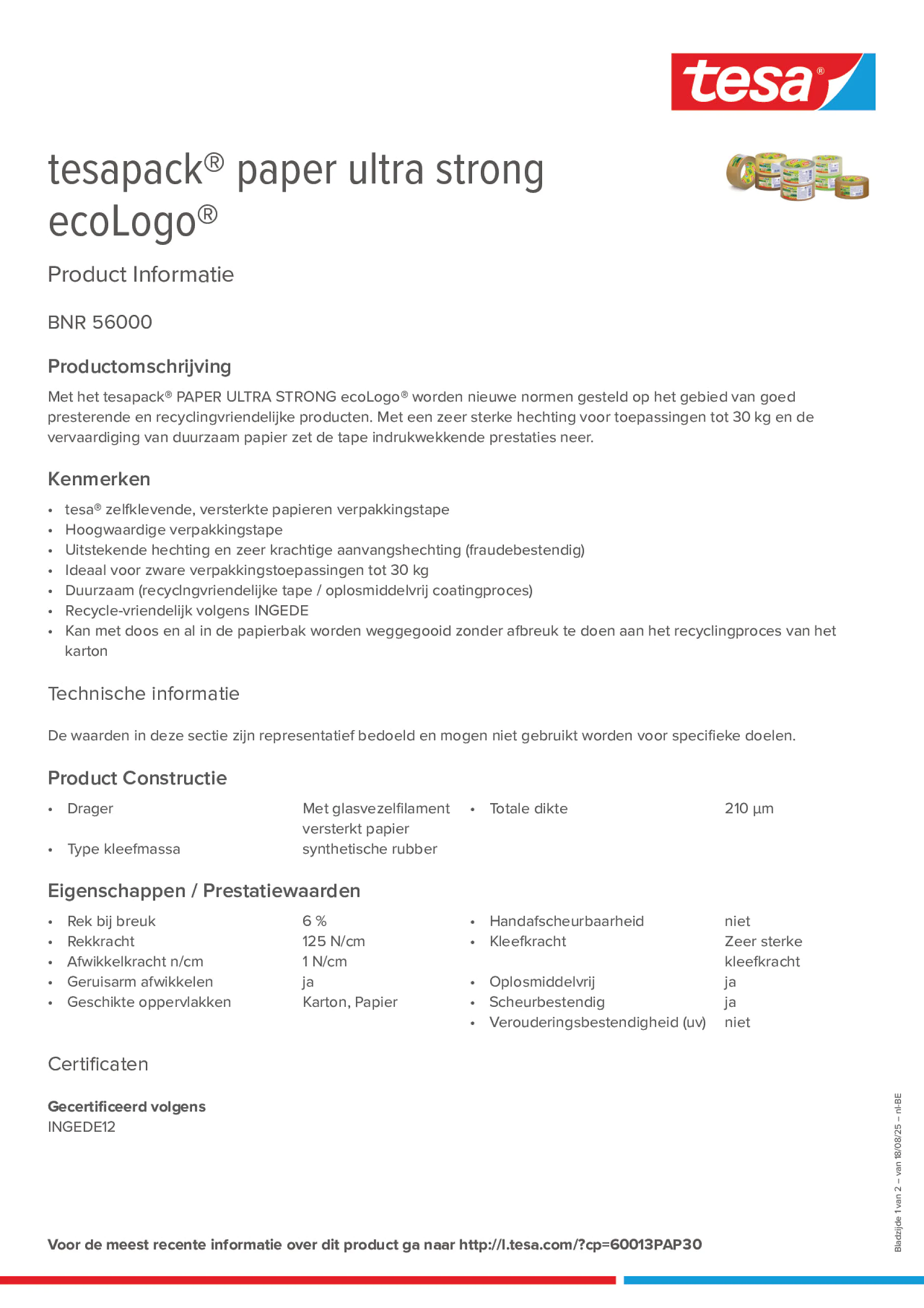 Product information_tesapack® 56000_fr-BE_nl-BE