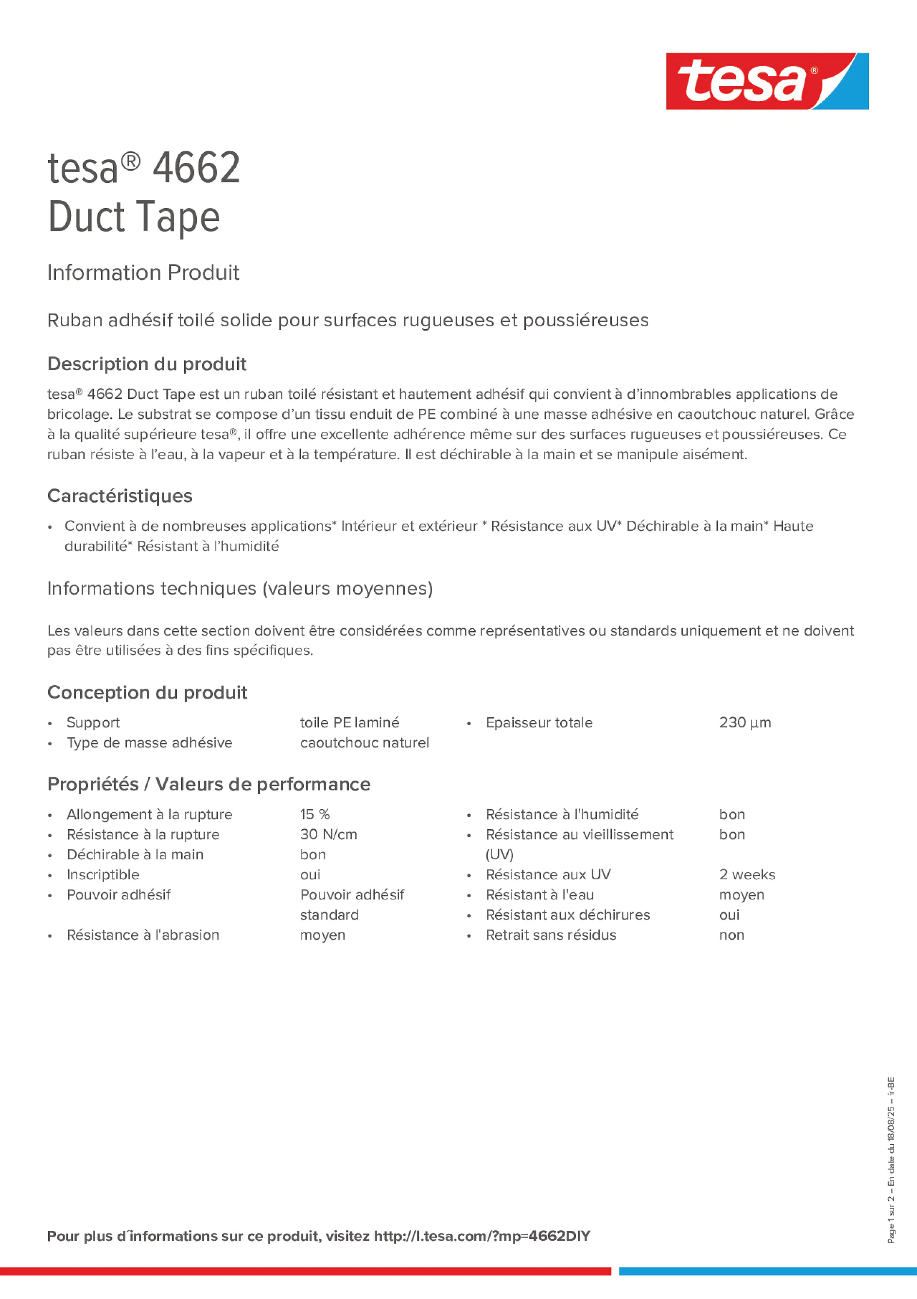 Product information_tesa® 04662_fr-BE_nl-BE