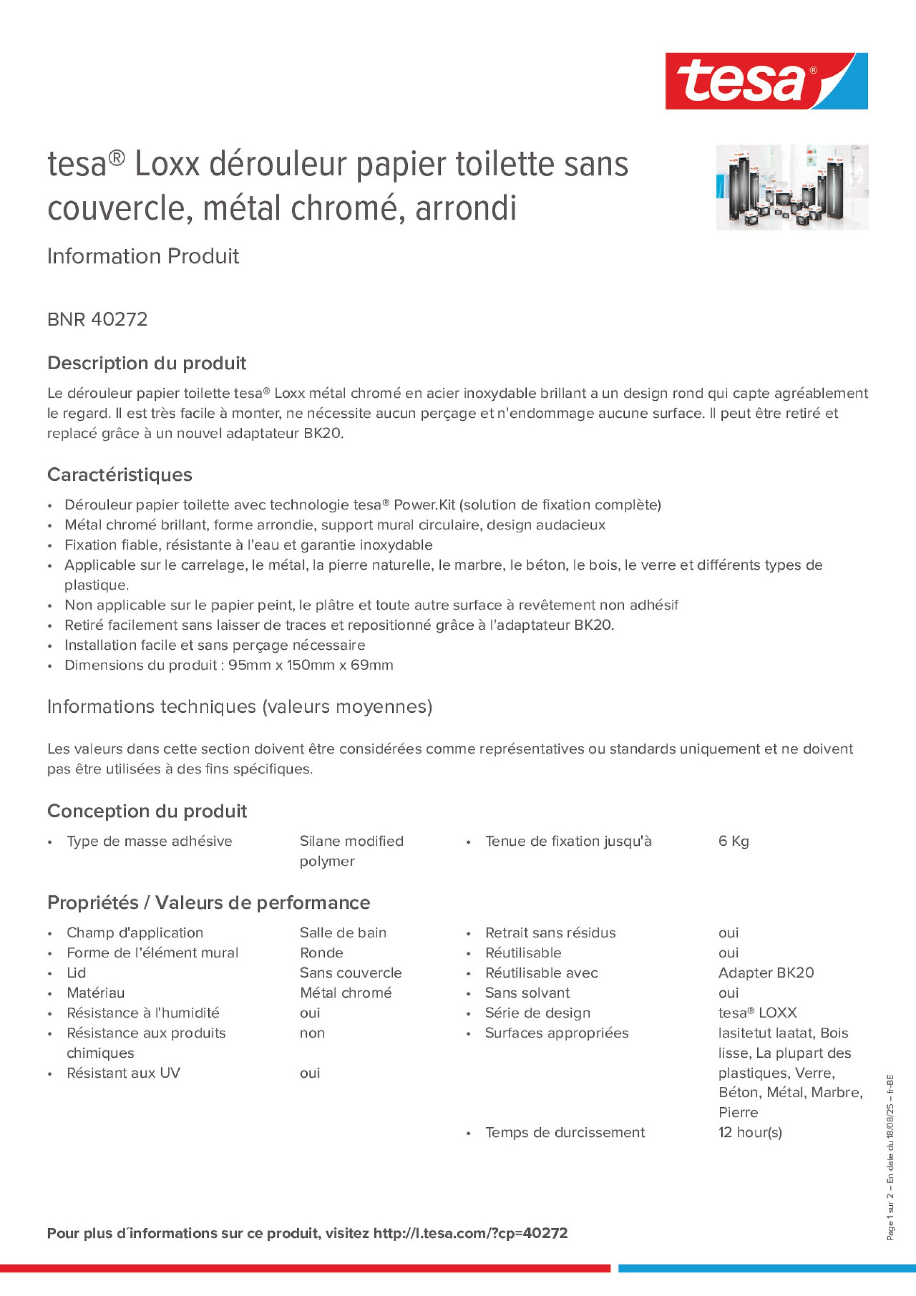 Product information_tesa® 40272_fr-BE_nl-BE