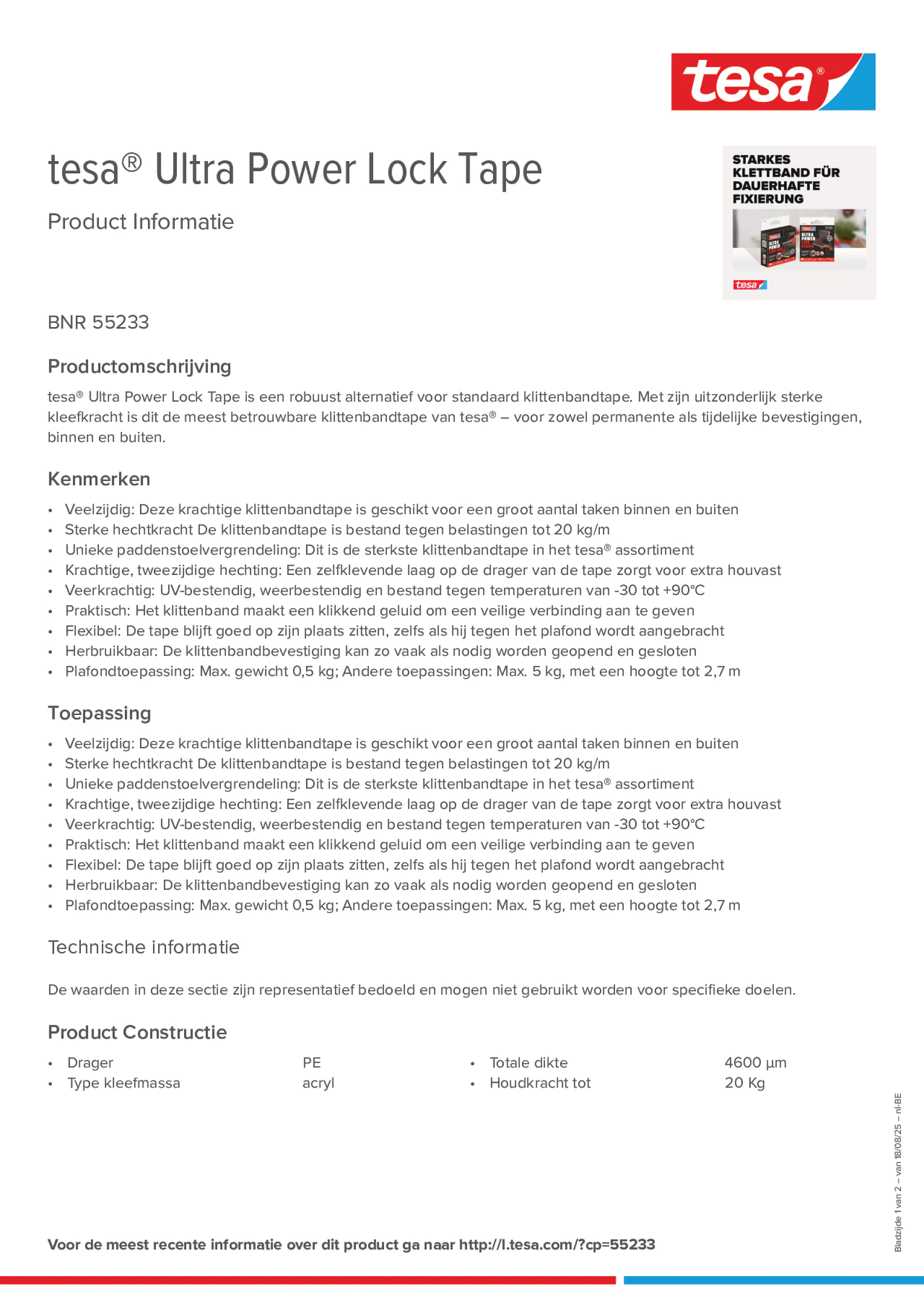 Product information_tesa® 55233_fr-BE_nl-BE