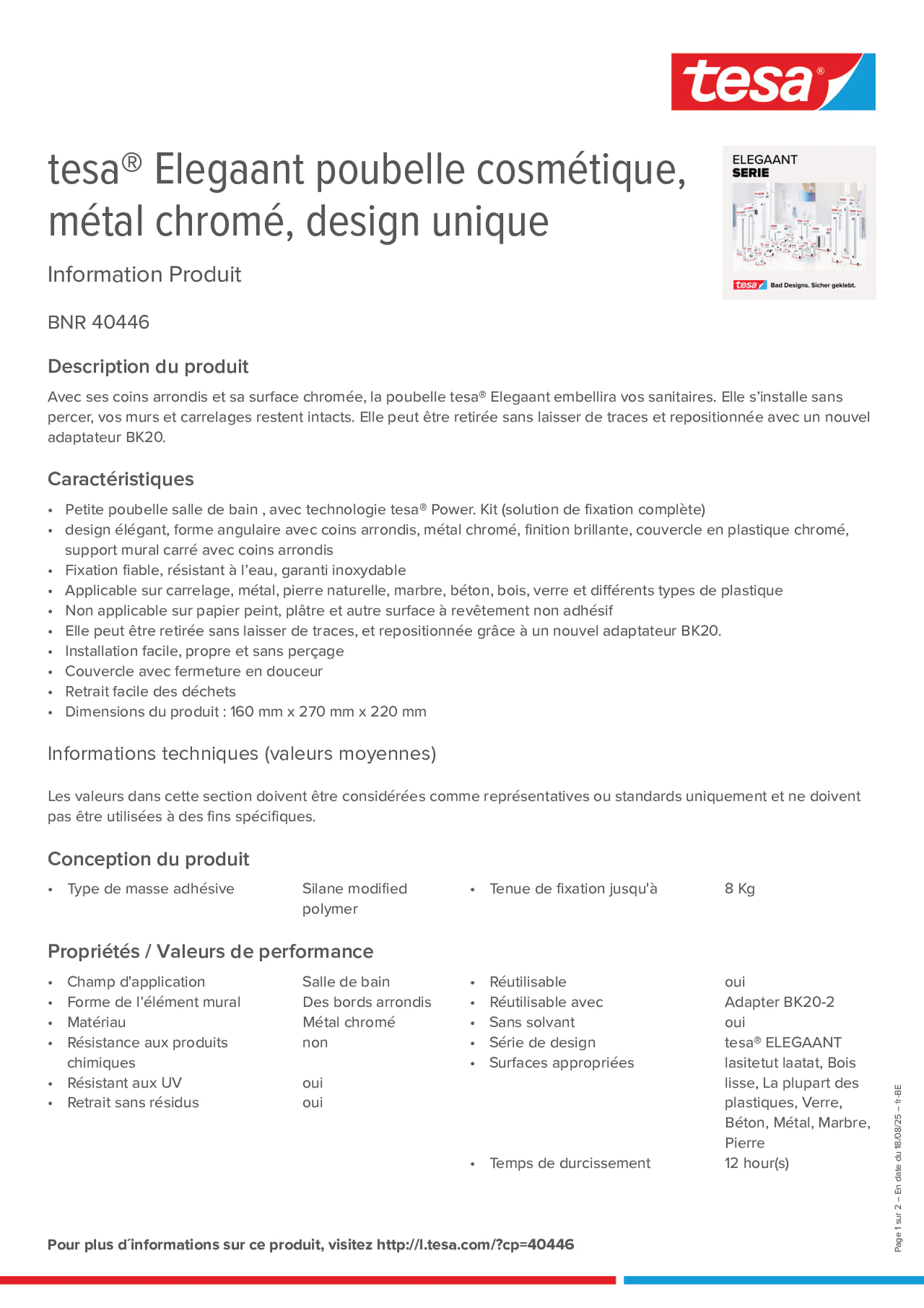 Product information_tesa® 40446_fr-BE_nl-BE