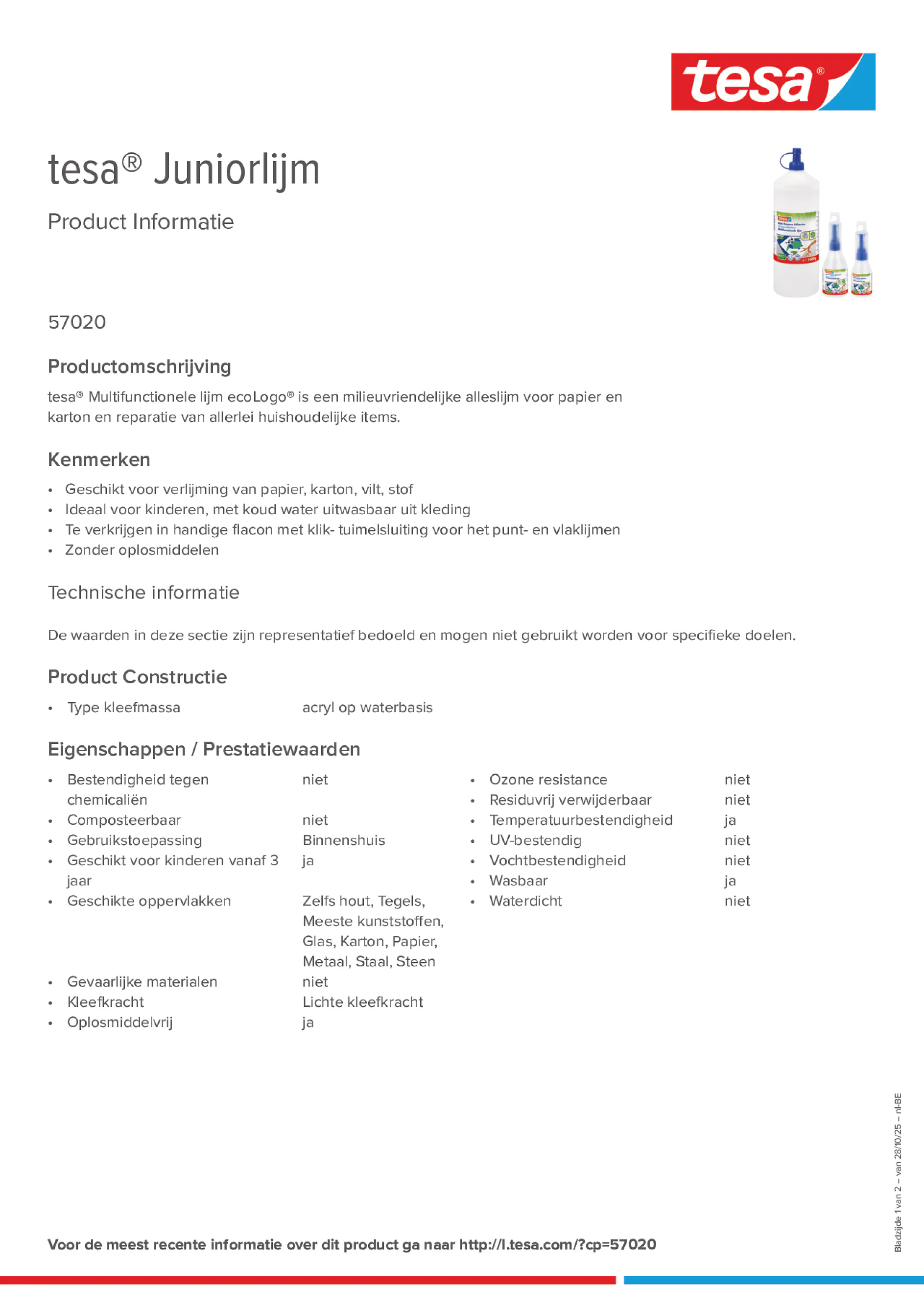 Product information_tesa® 57020_fr-BE_nl-BE