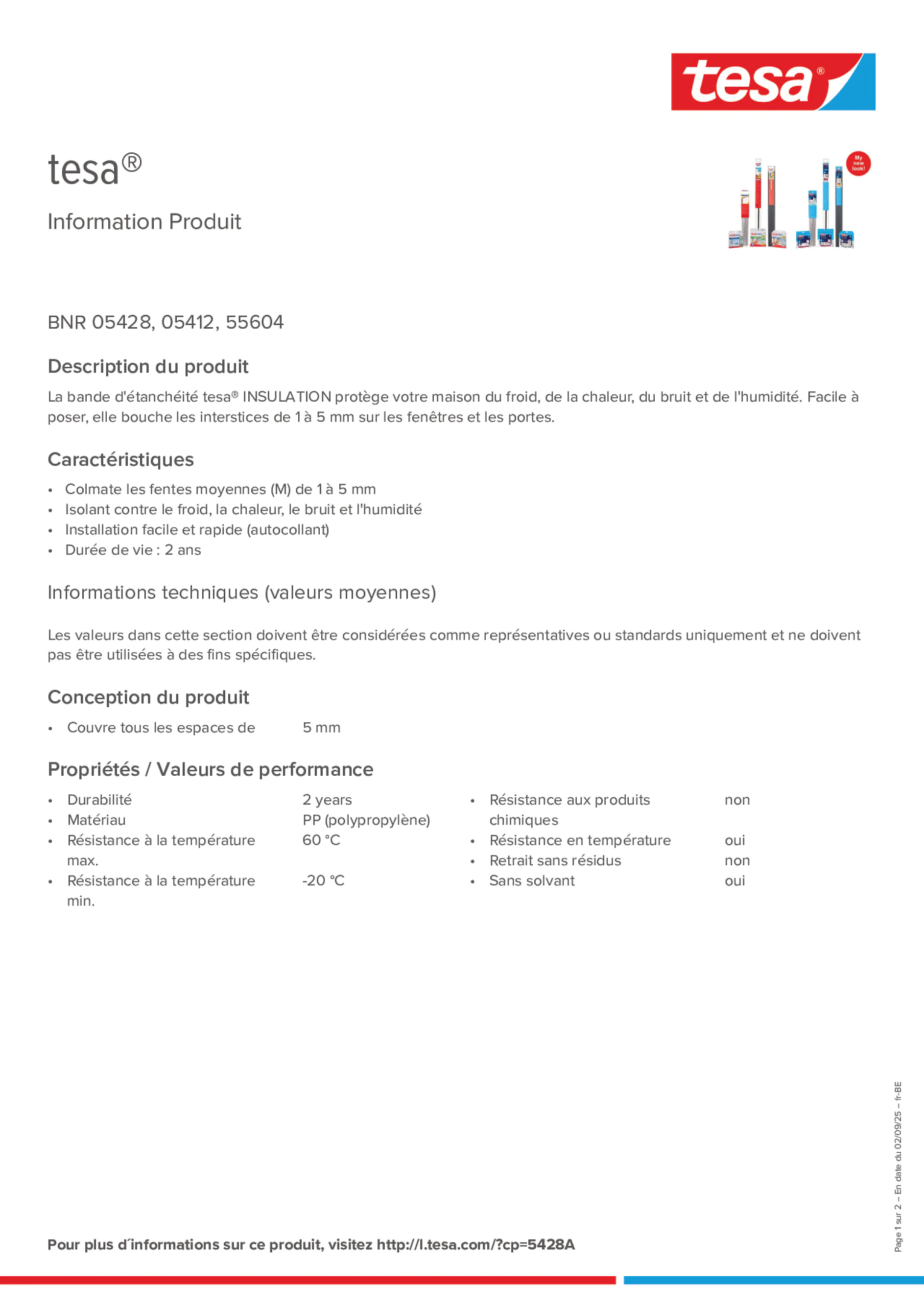 Product information_tesa® 05428_fr-BE_nl-BE