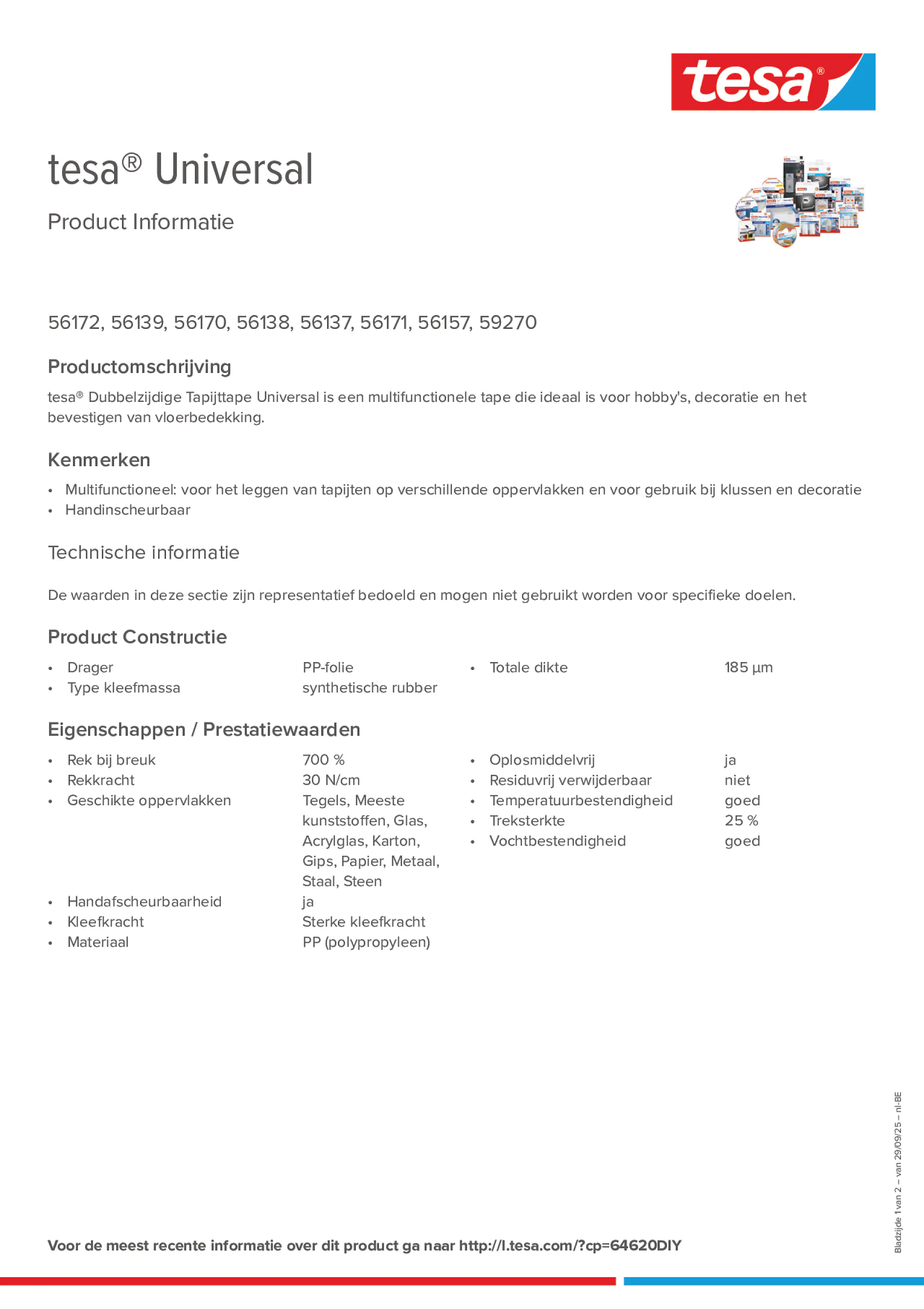 Product information_tesa® 56170_fr-BE_nl-BE
