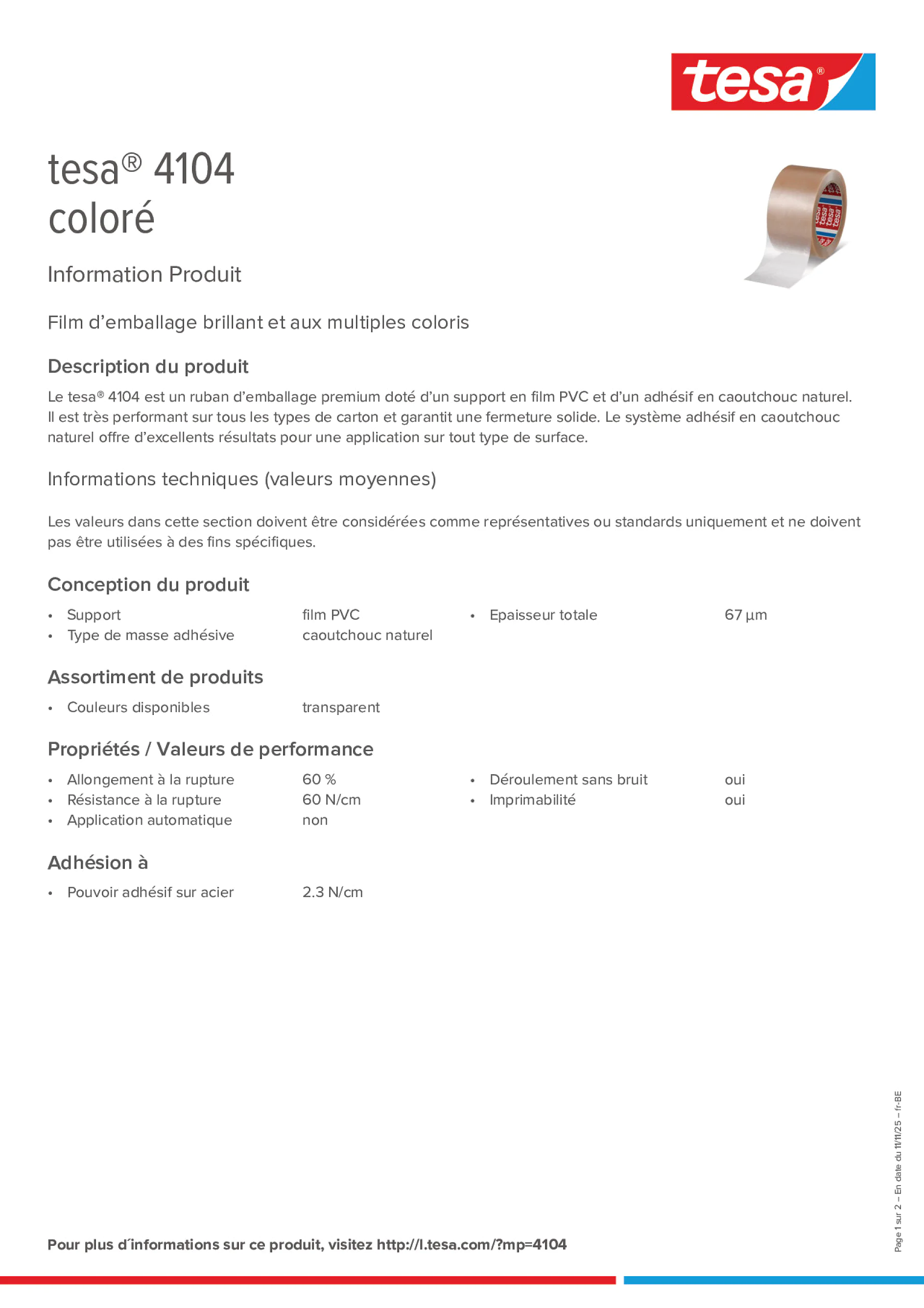 Product information_tesa® 04104_fr-BE_nl-BE