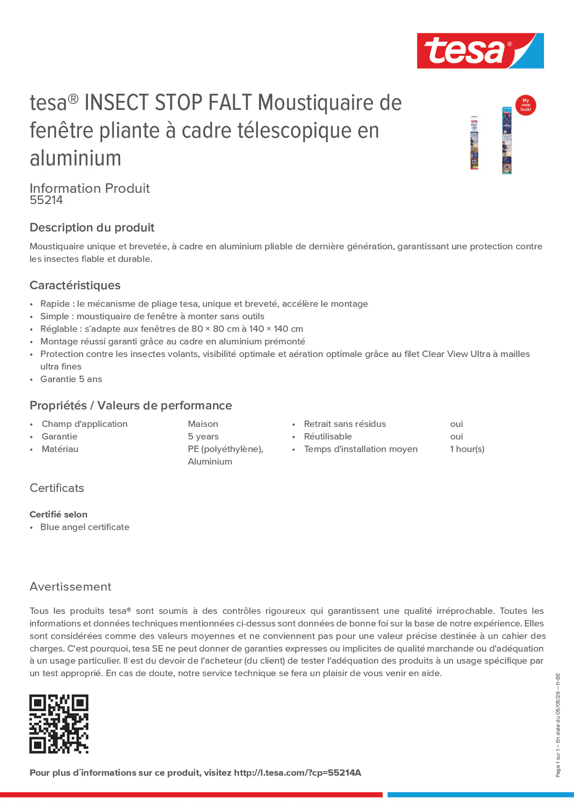 Product information_tesa® 55214A_fr-BE_nl-BE