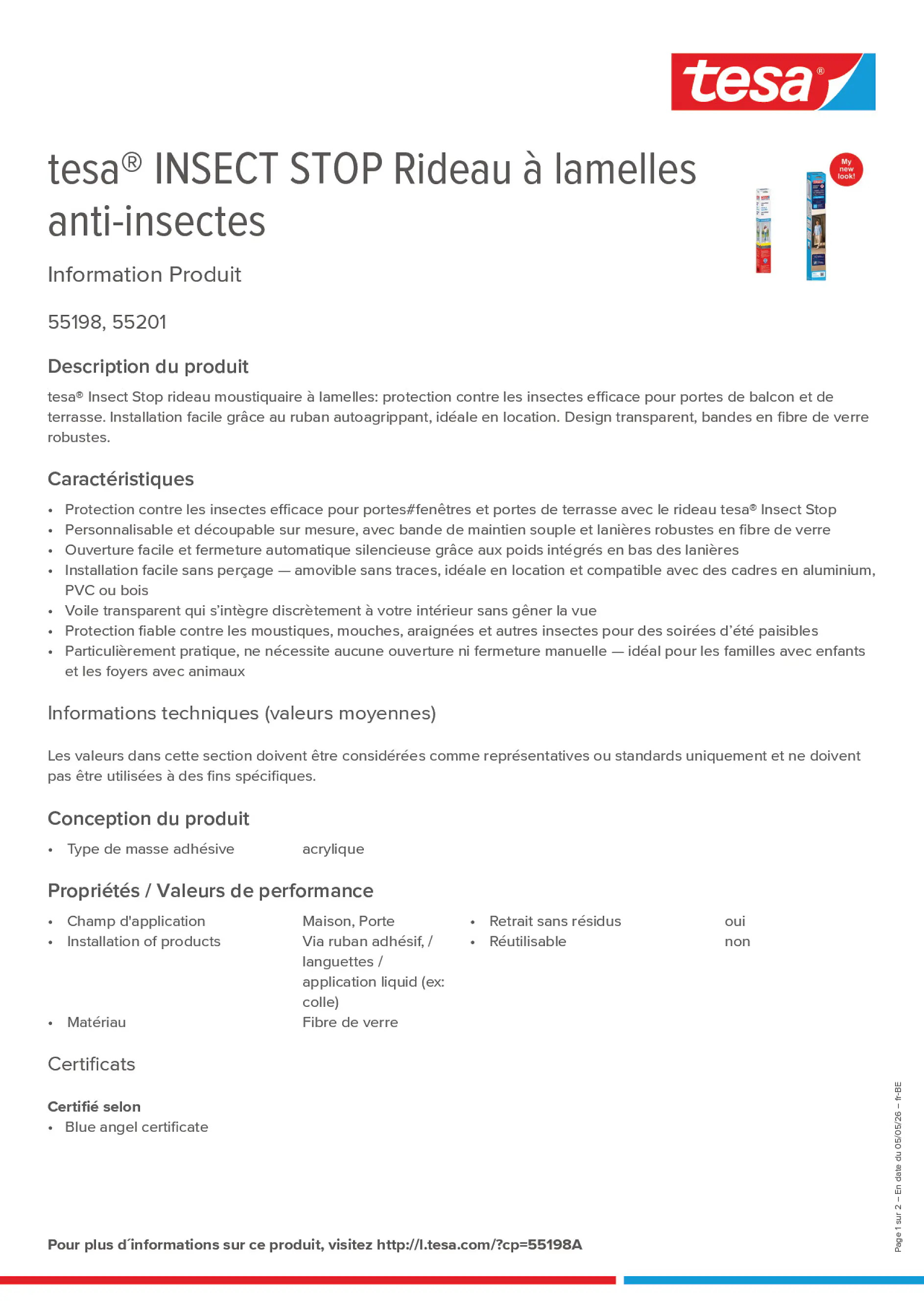 Product information_tesa® 55198A_fr-BE_nl-BE