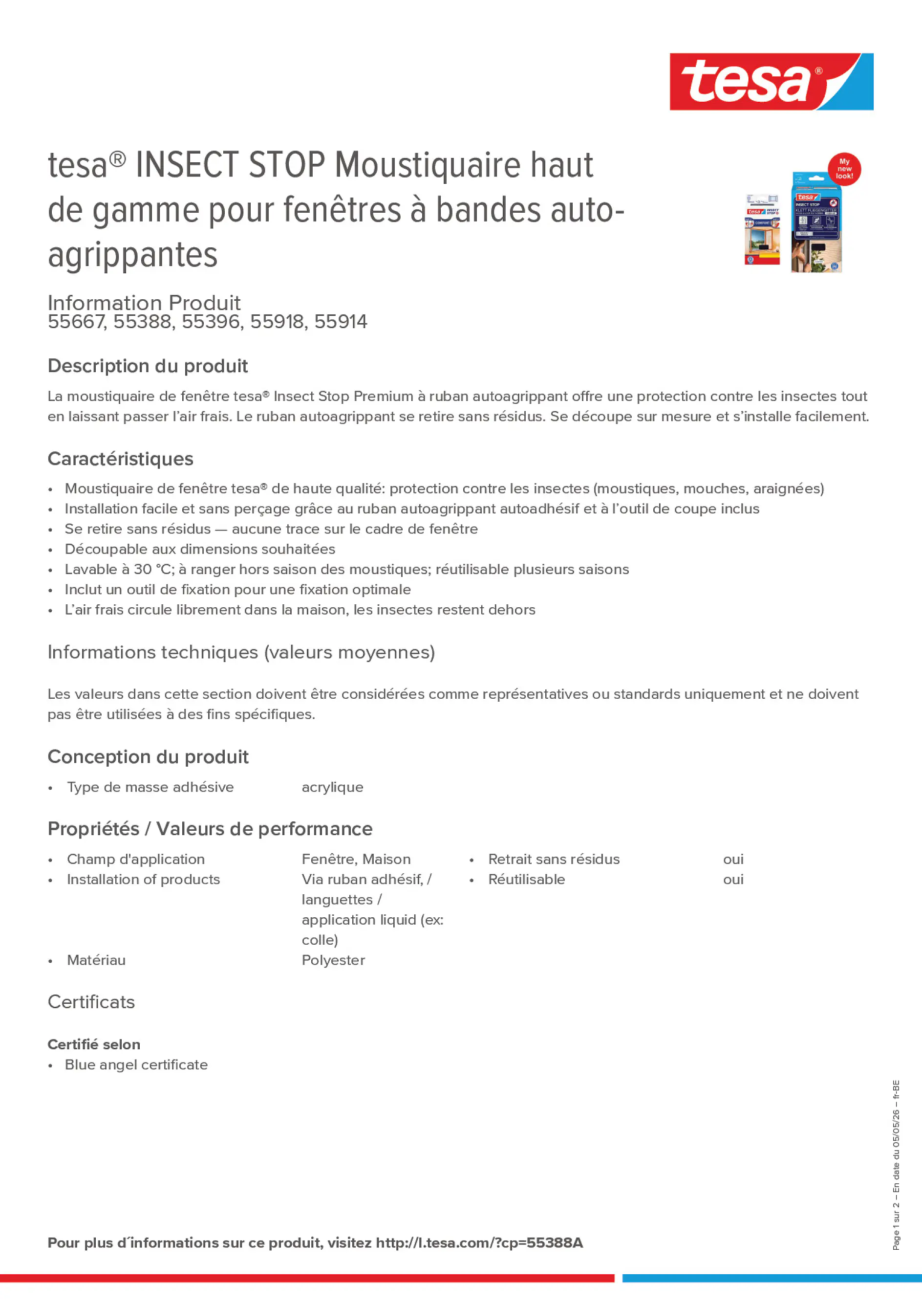 Product information_tesa® 55388A_fr-BE_nl-BE