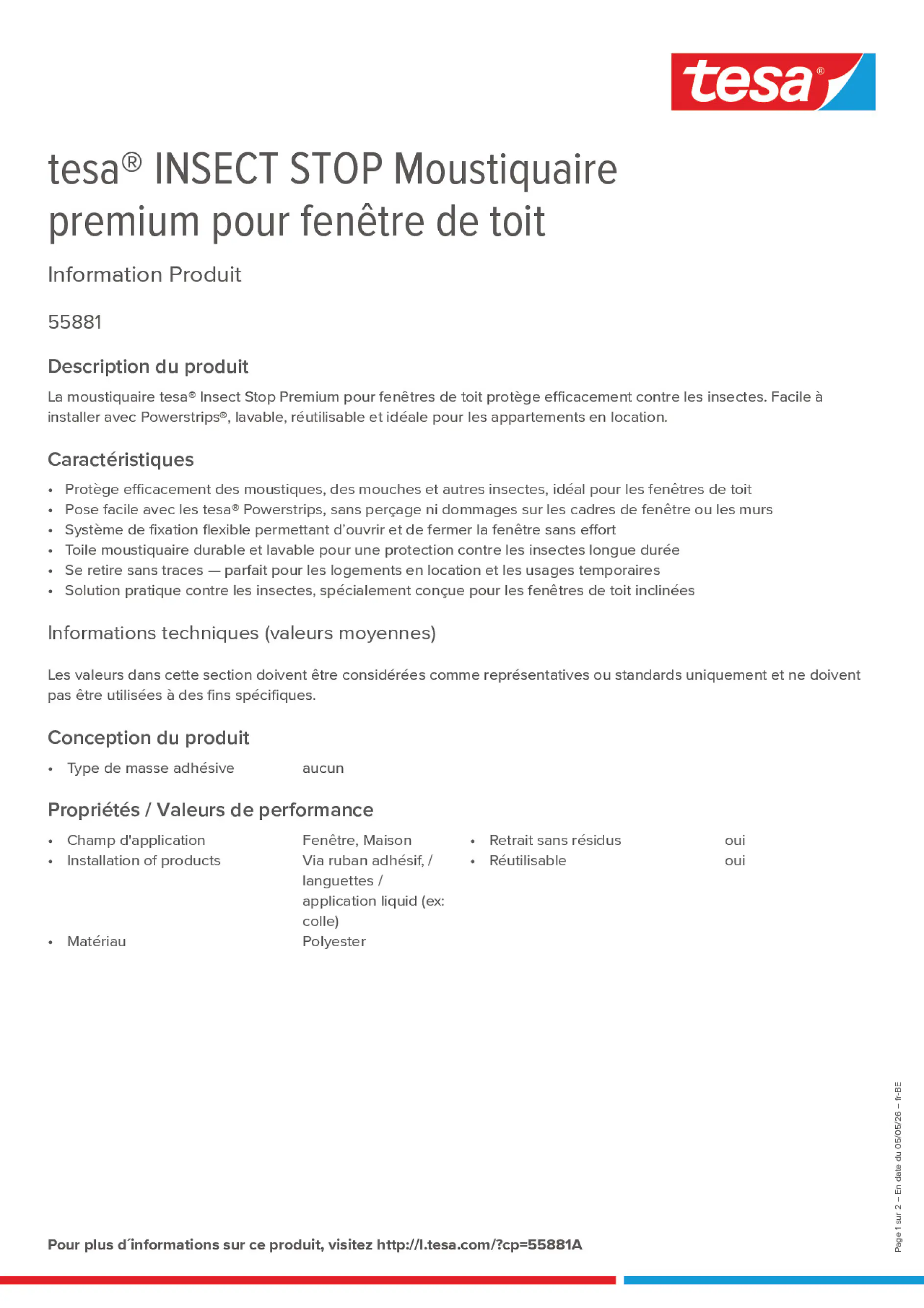 Product information_tesa® 55881A_fr-BE_nl-BE