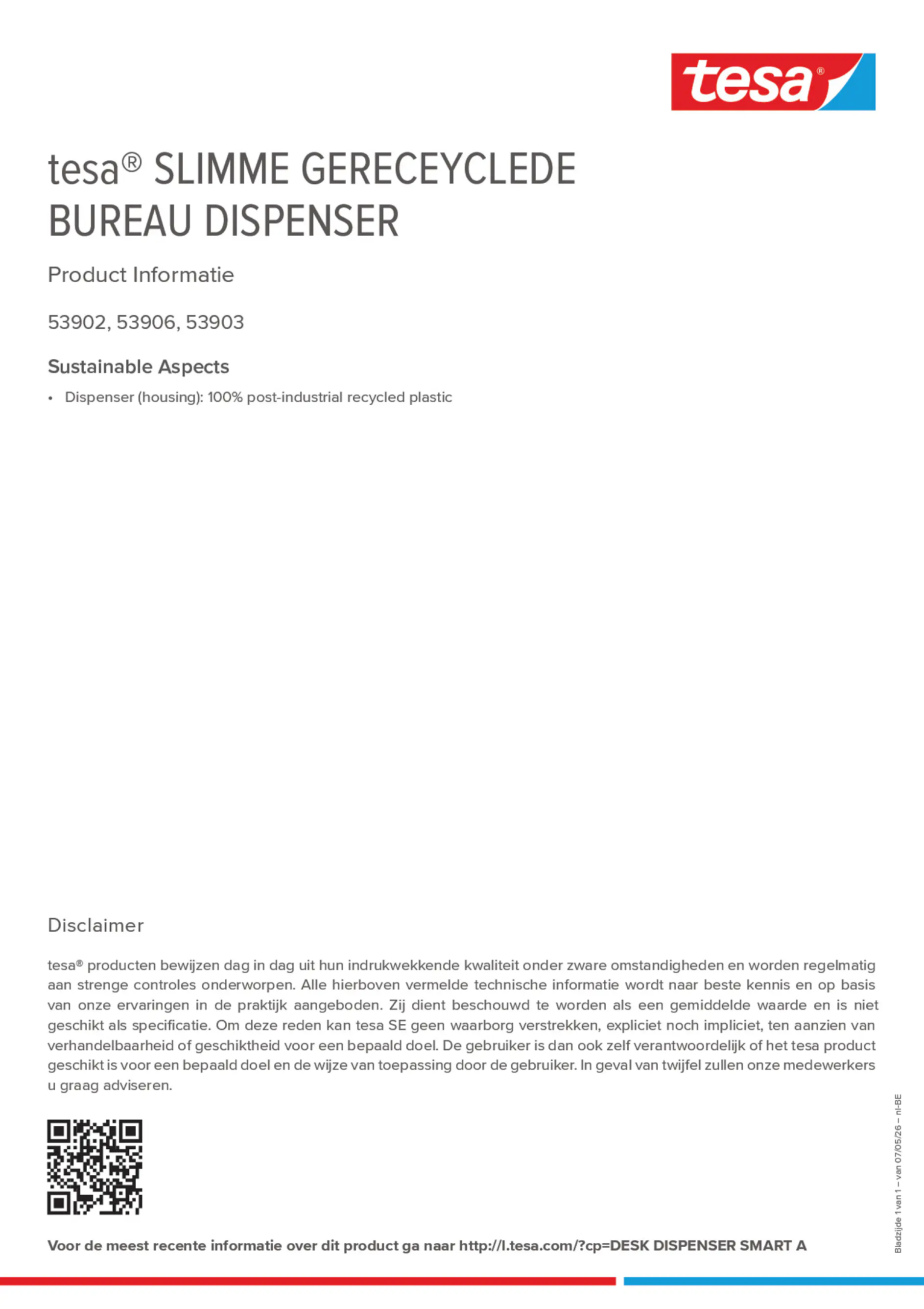 Product information_tesa® 53902DSMA_fr-BE_nl-BE