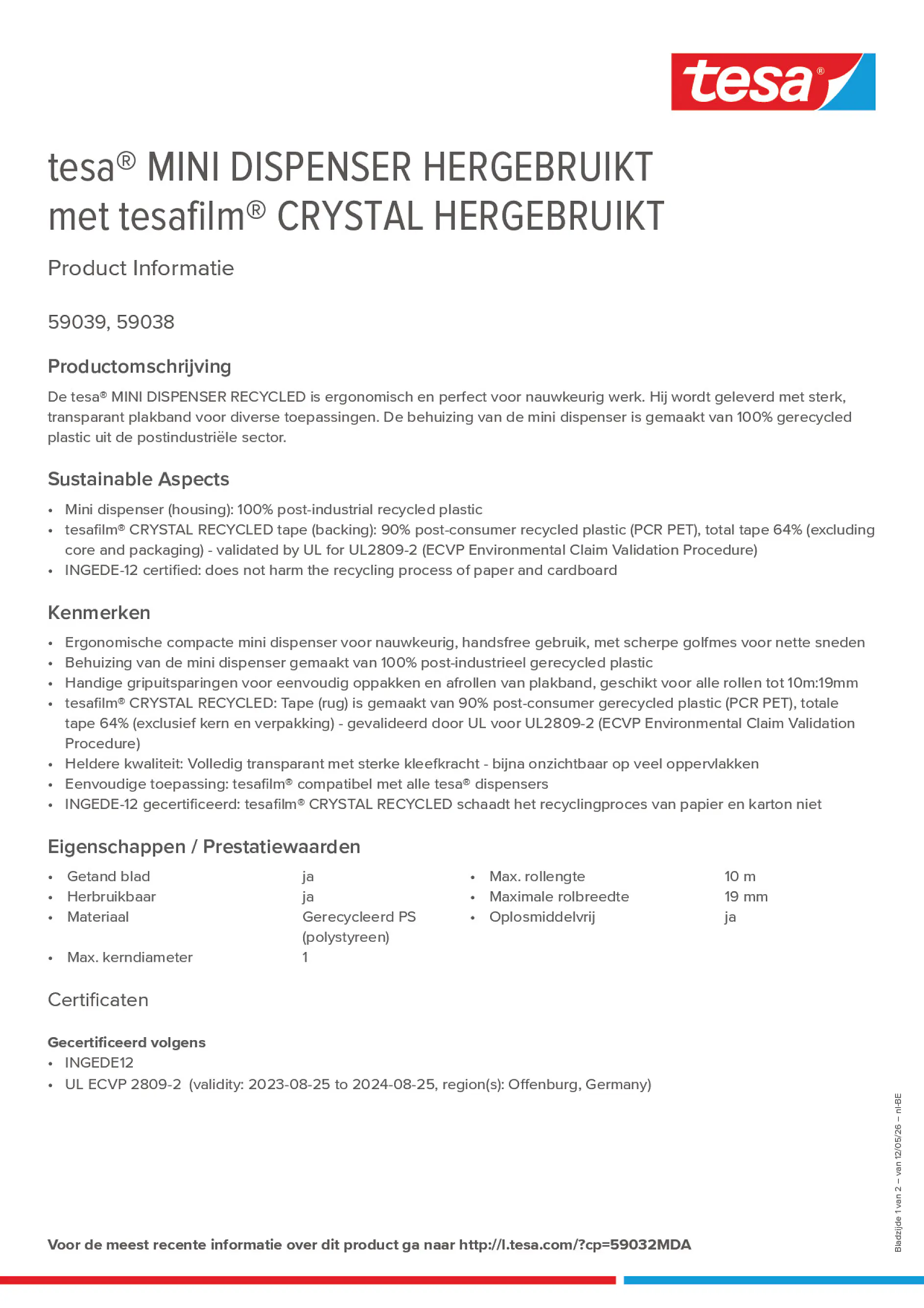Product information_tesa® 59032MDA_fr-BE_nl-BE