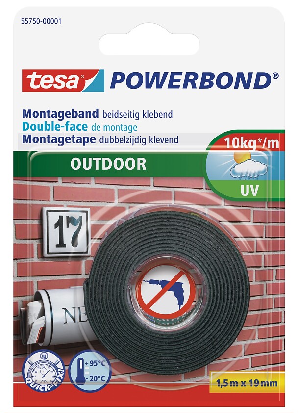 Ontwaken porselein jeugd tesa Powerbond® Outdoor - tesa