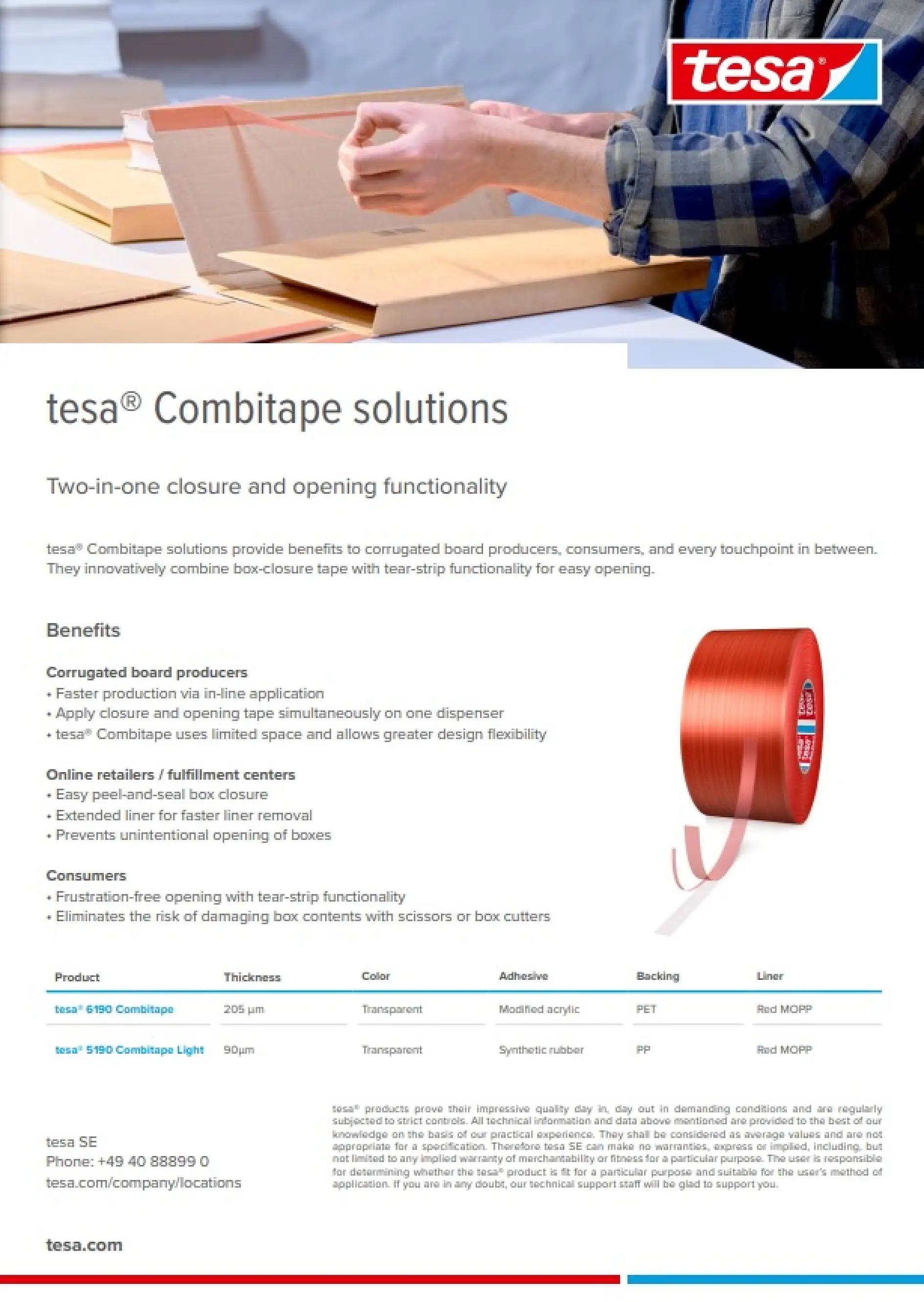 tesa® 6190 Combitape One-Pager