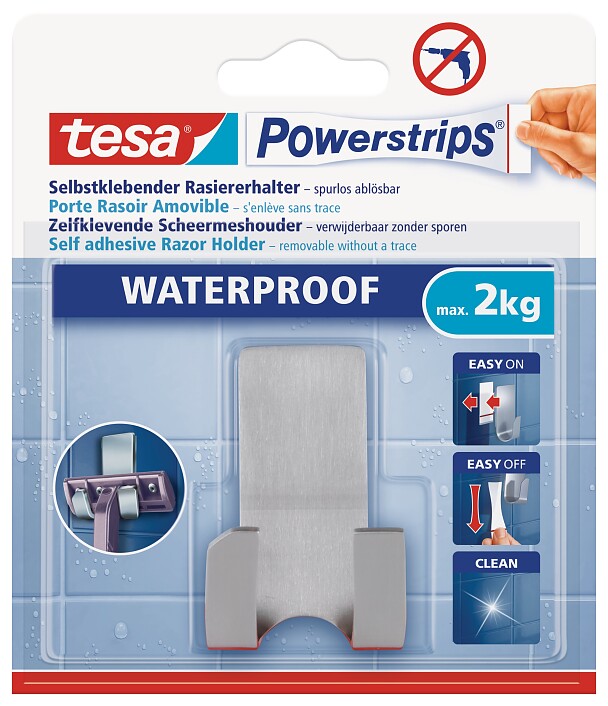 botsen Mijlpaal Tragisch tesa Powerstrips® Waterproof Scheermeshouder ZOOM - tesa