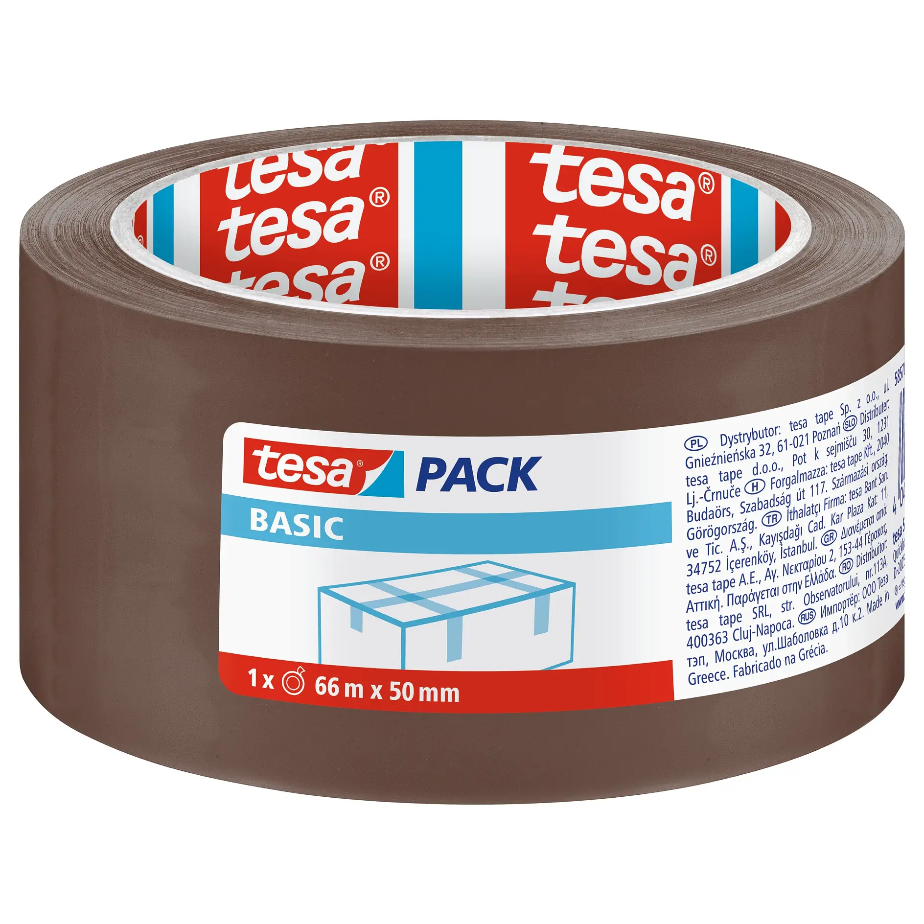 [en-en] tesa Basic Packaging, 66m x 50mm, LI222