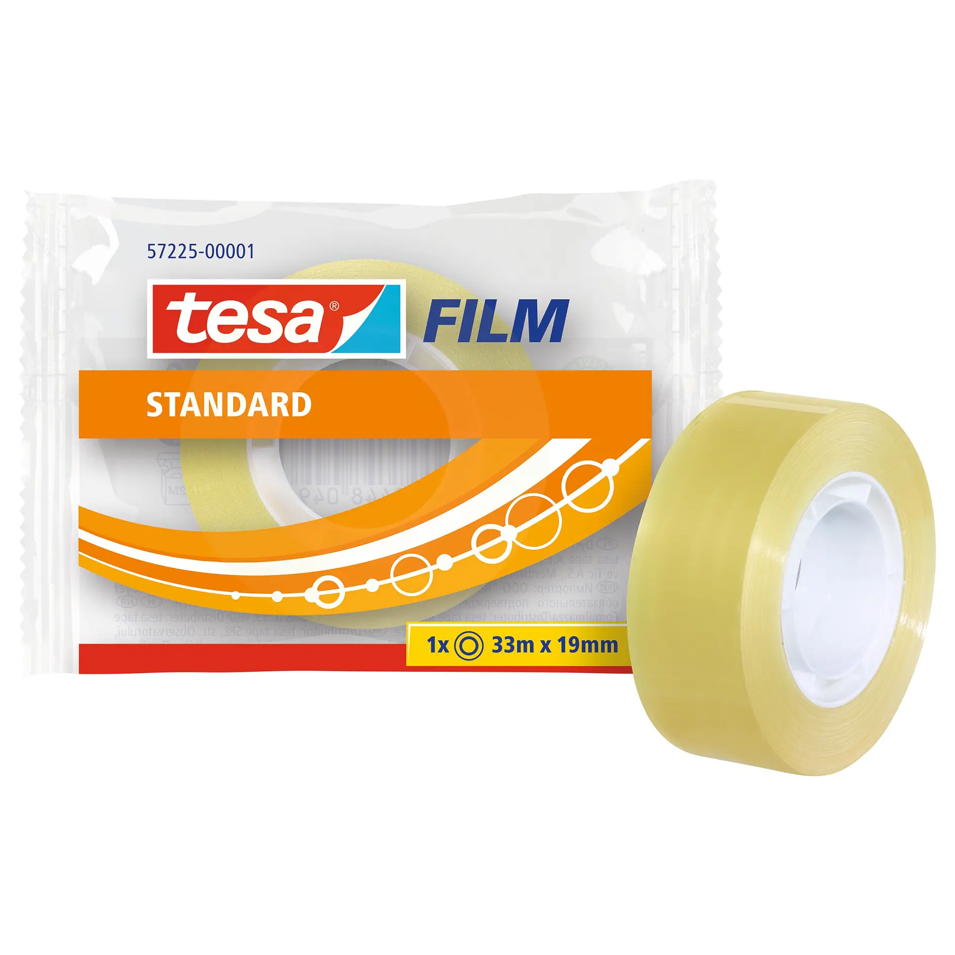 [en-en] 1x tesafilm standard 33m x 19mm Flowpack + 1x tesafilm standard