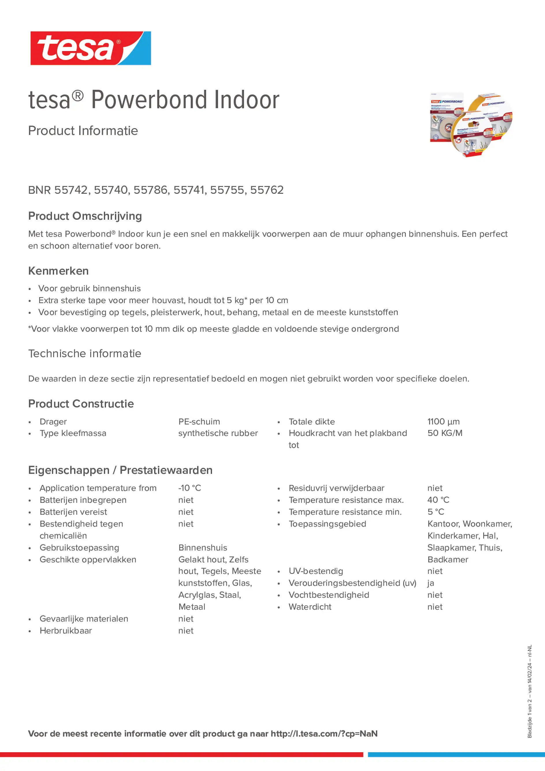 Product information_tesa® Powerbond 55740_nl-NL