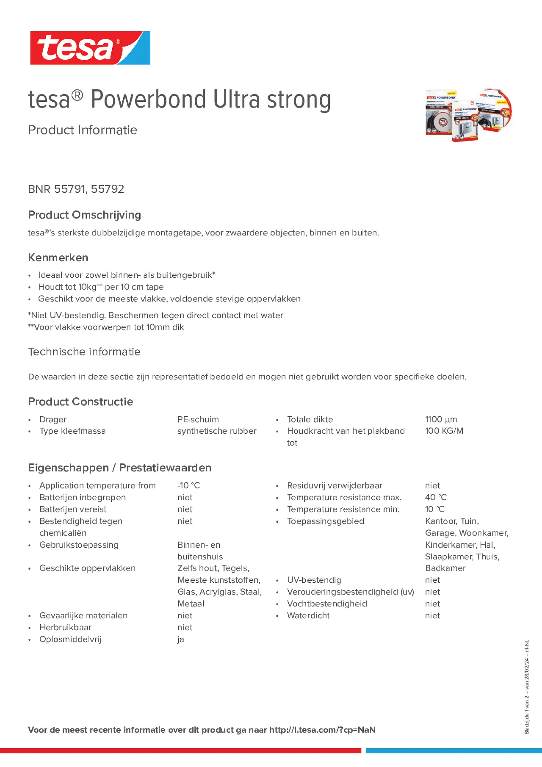 Product information_tesa® Powerbond 55791_nl-NL
