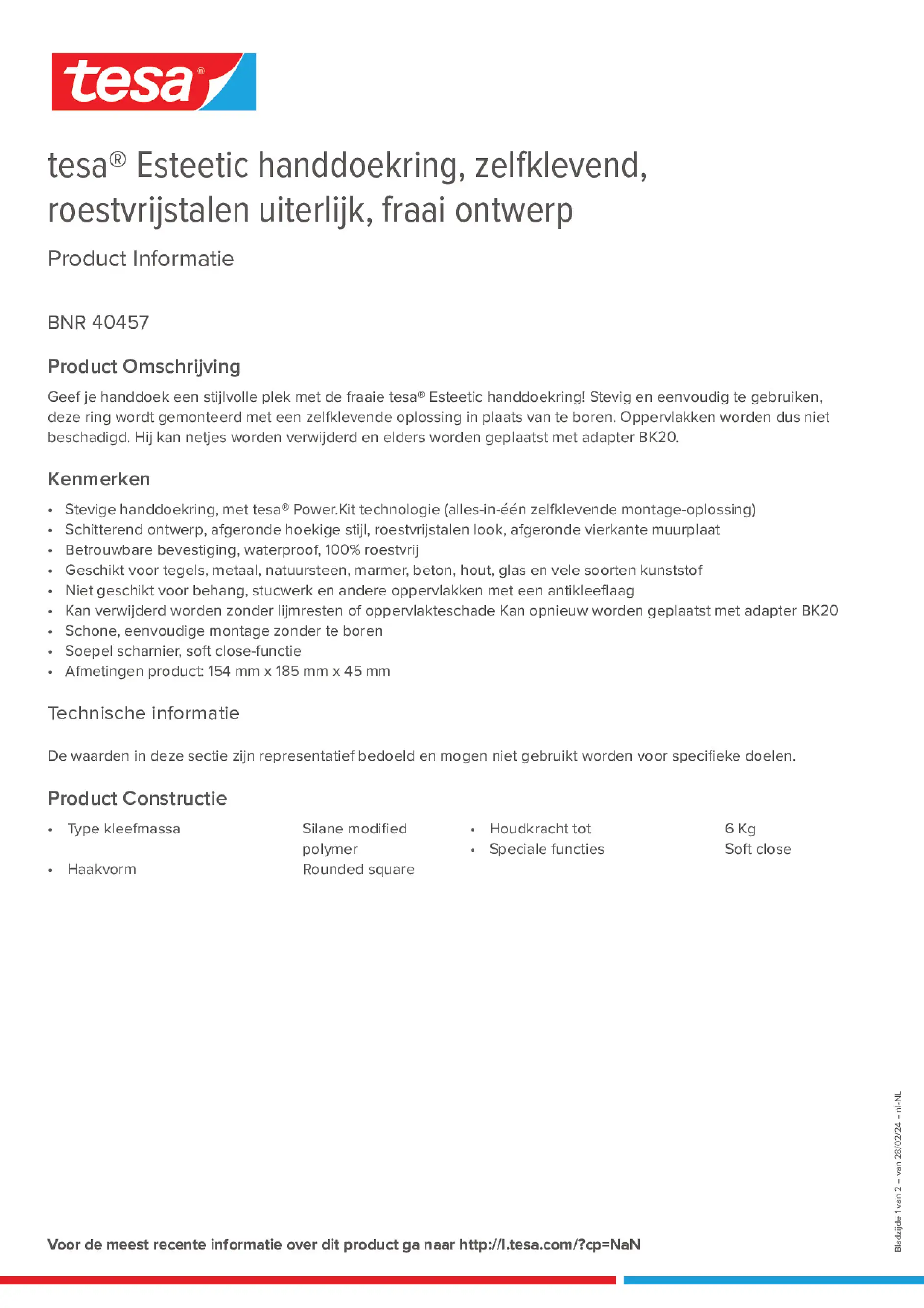 Product information_tesa® 40457_nl-NL
