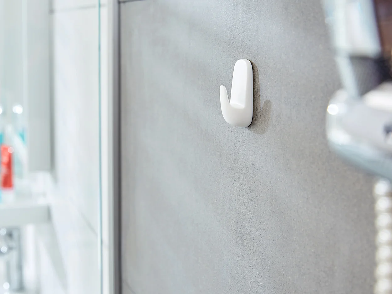 [en-en] tesa PS Waterproofs Hooks Plastic Small, white