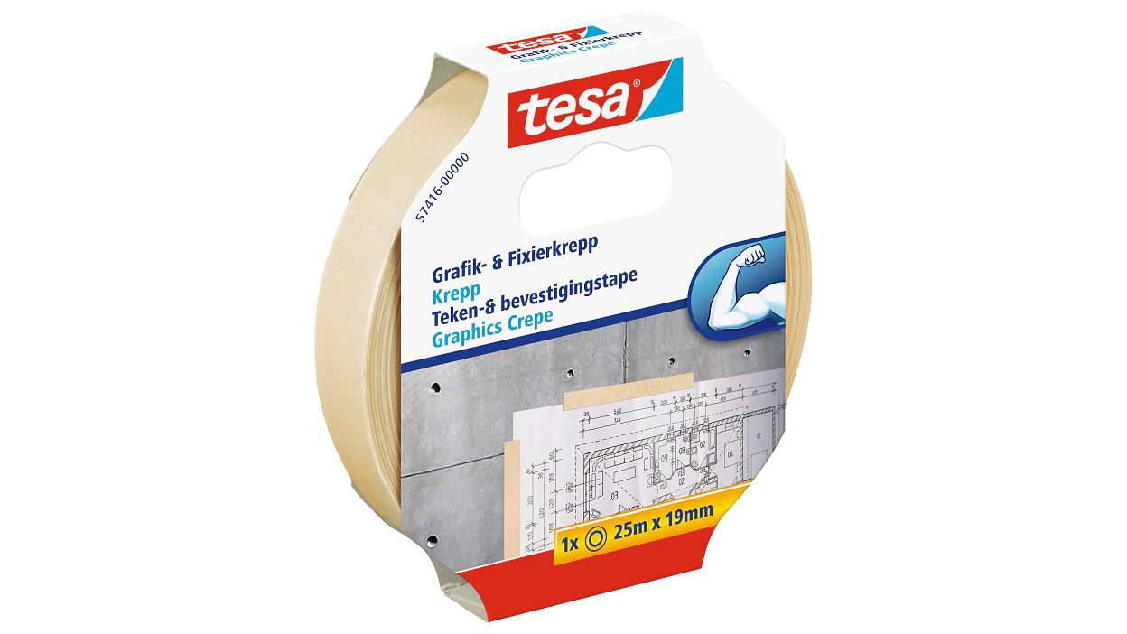 [en-en] tesa Graphics Crepe, 25m x 19mm
