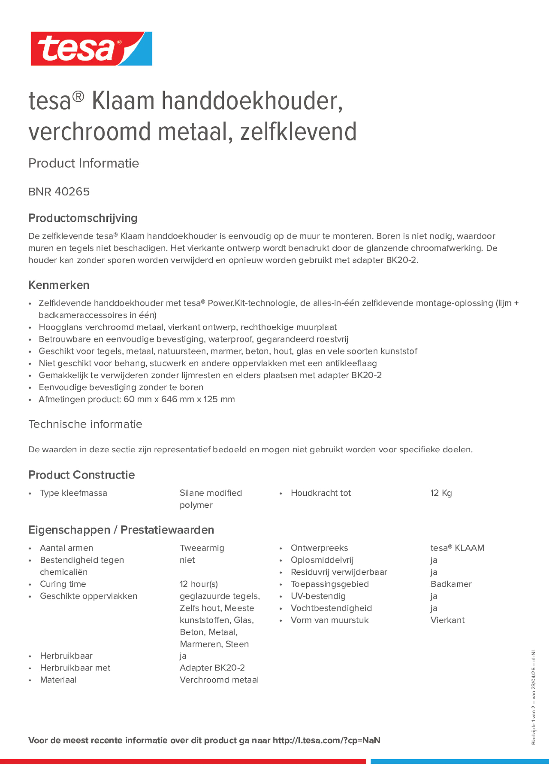Product information_tesa® 40265_nl-NL
