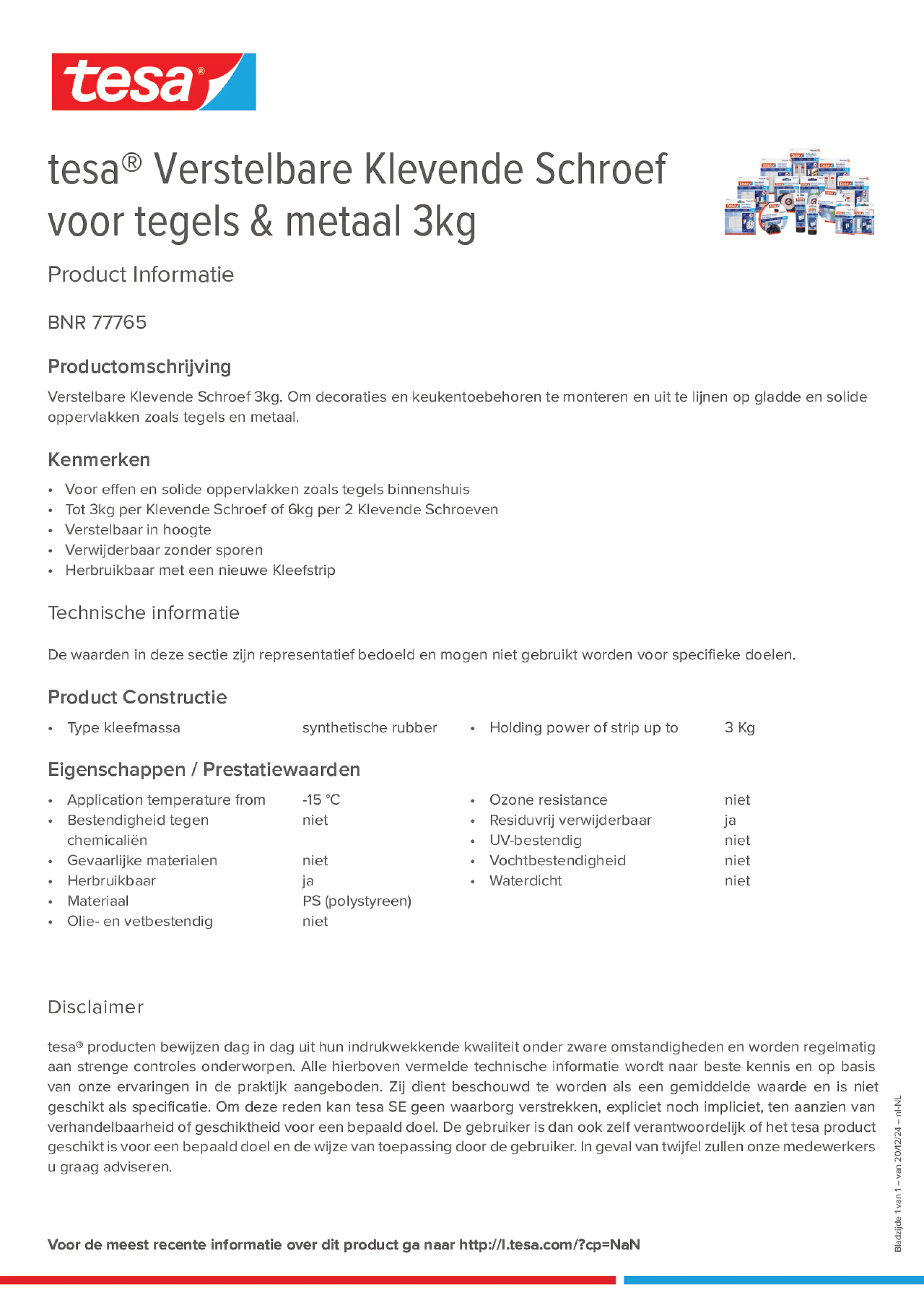 Product information_tesa® 77765_nl-NL