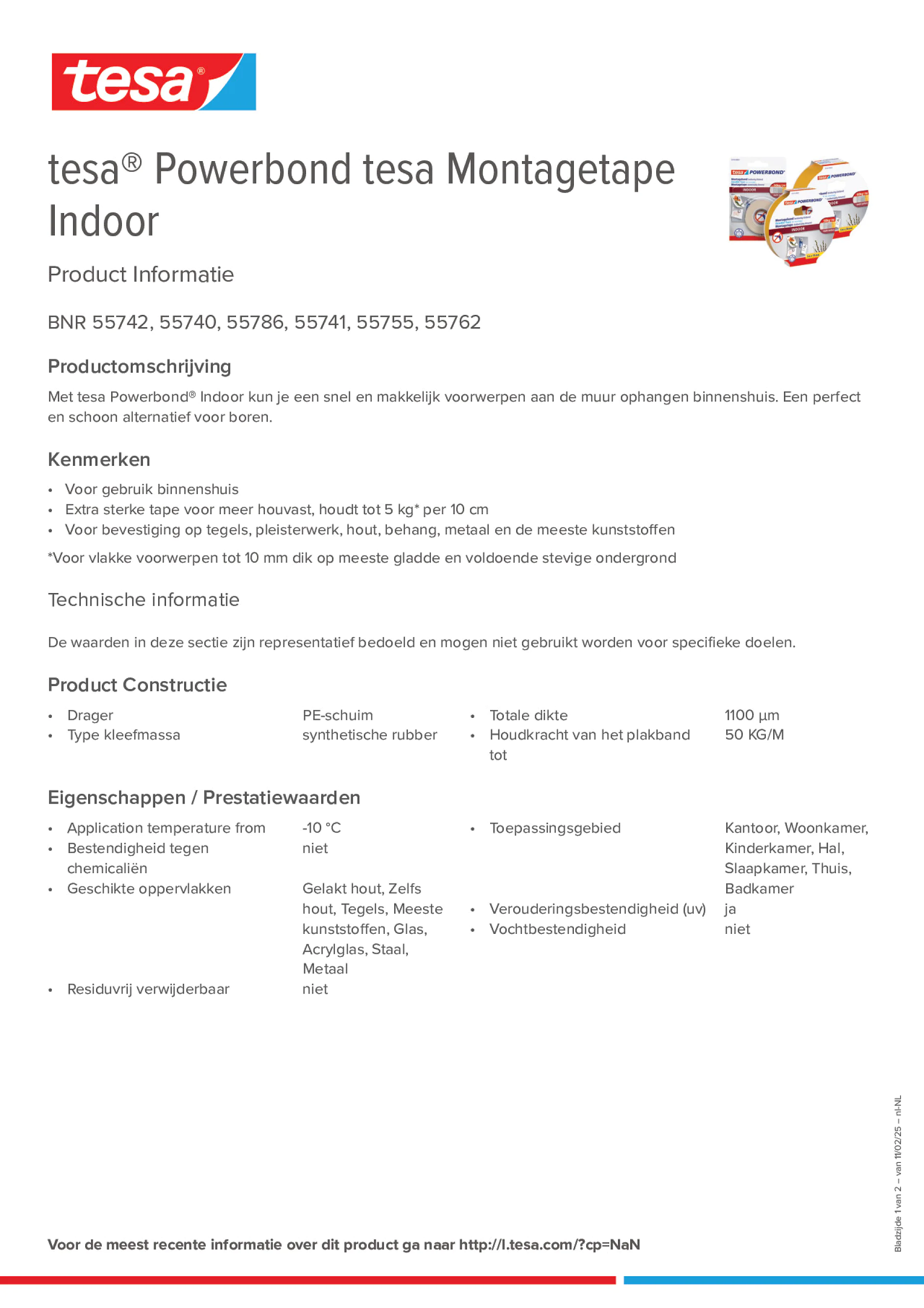 Product information_tesa® Powerbond 55740_nl-NL
