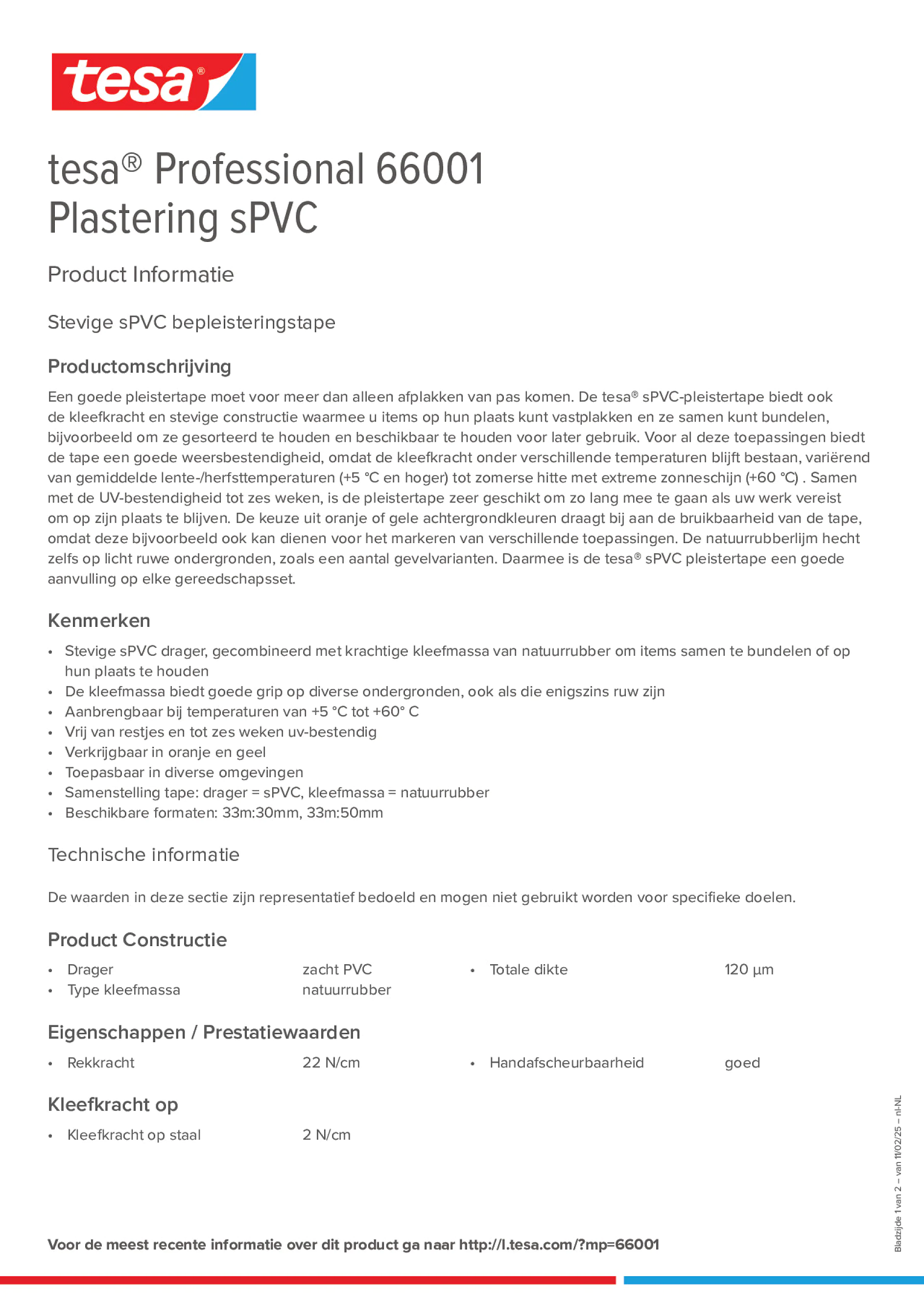 Product information_tesa® Professional 66001_nl-NL