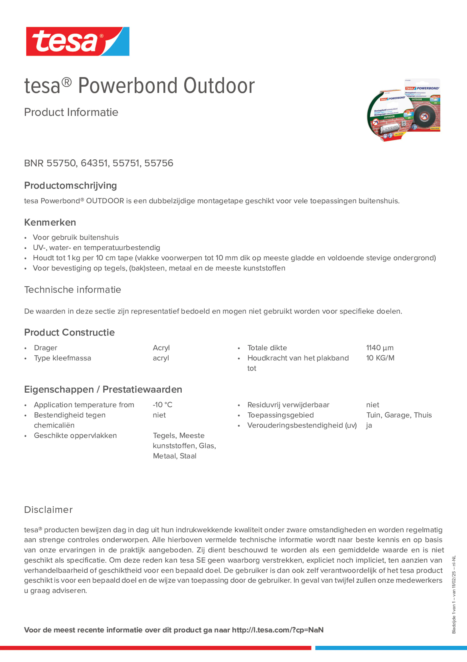 Product information_tesa® Powerbond 55751_nl-NL