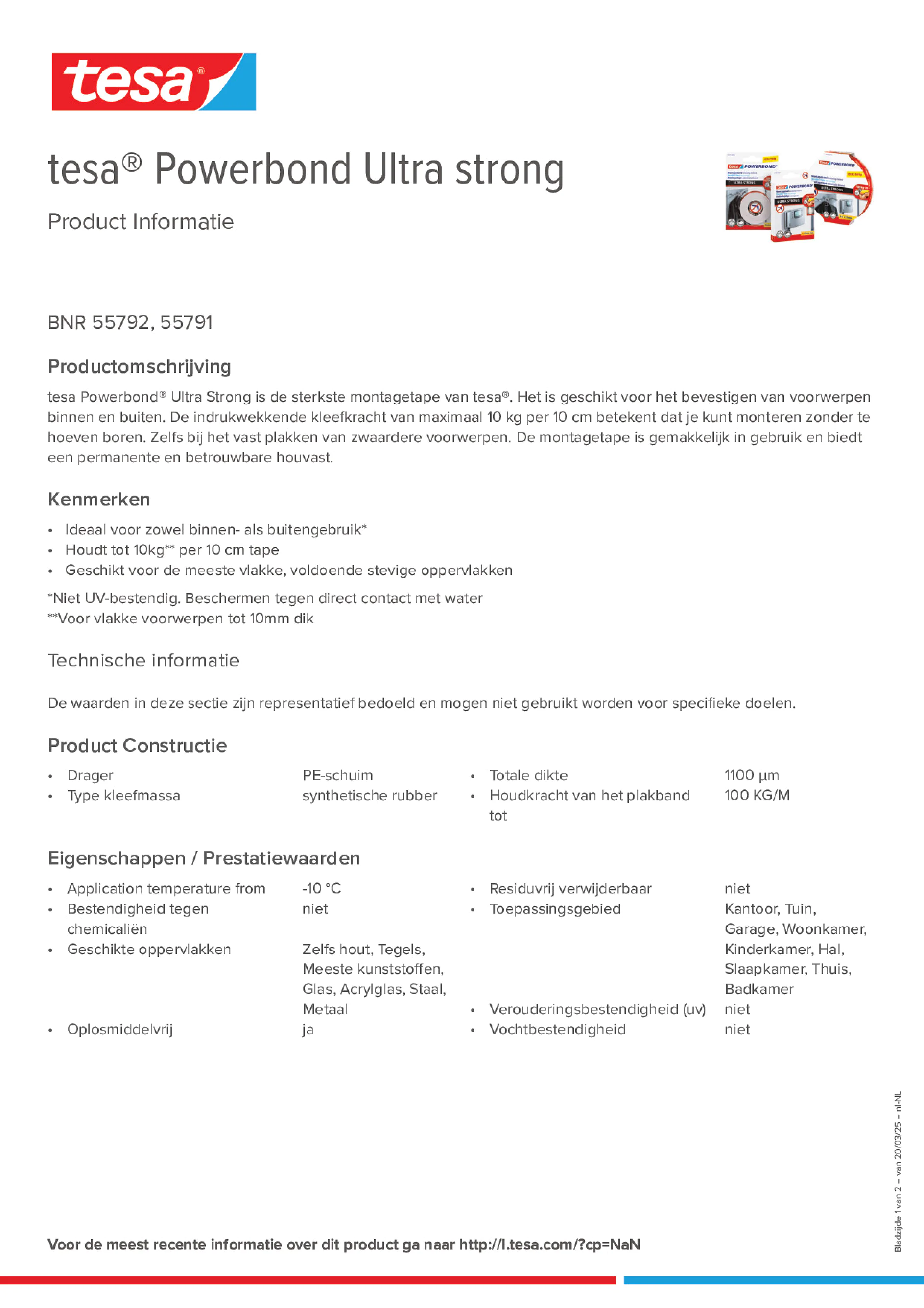 Product information_tesa® Powerbond 55791_nl-NL