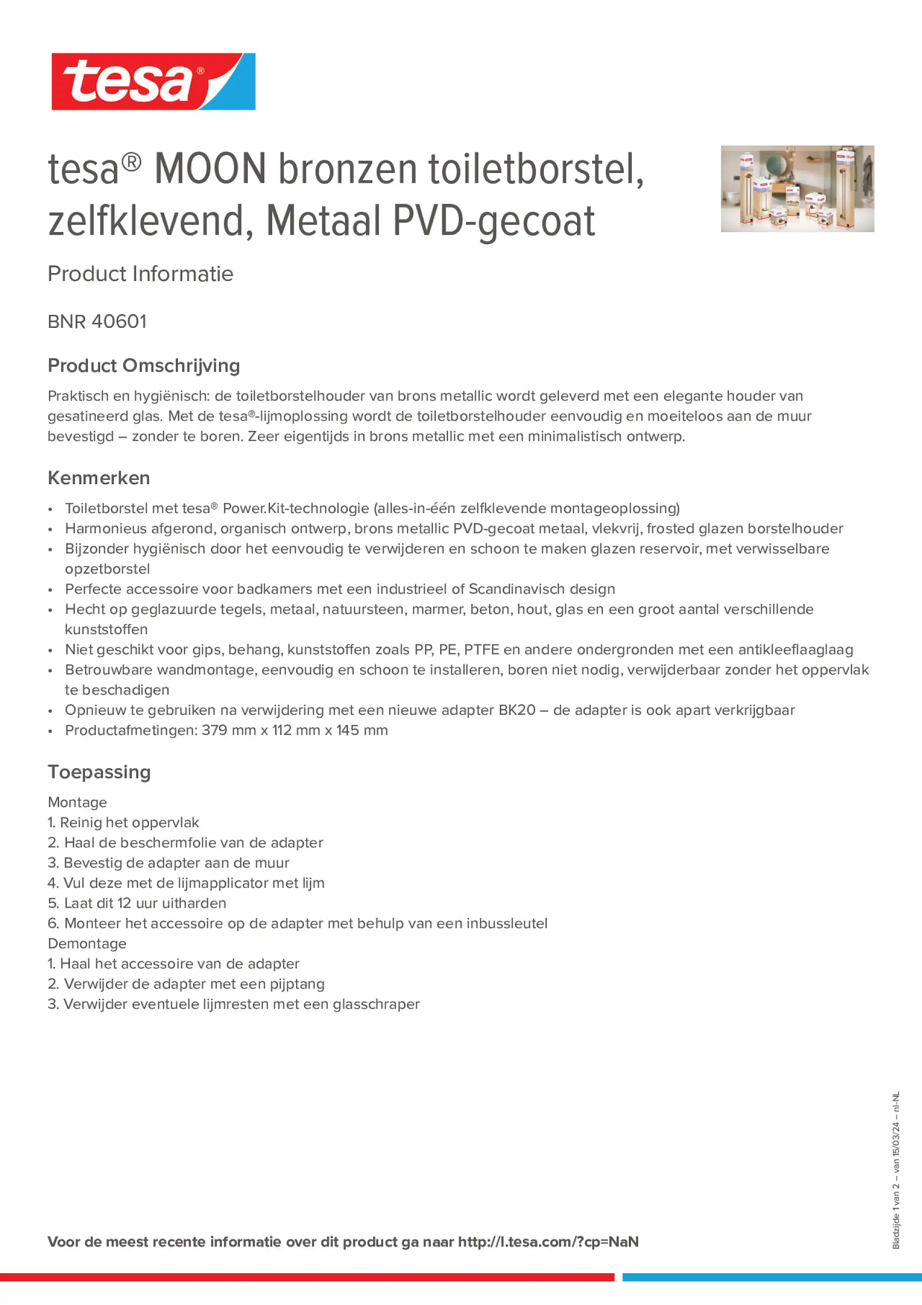 Product information_tesa® 40601_nl-NL