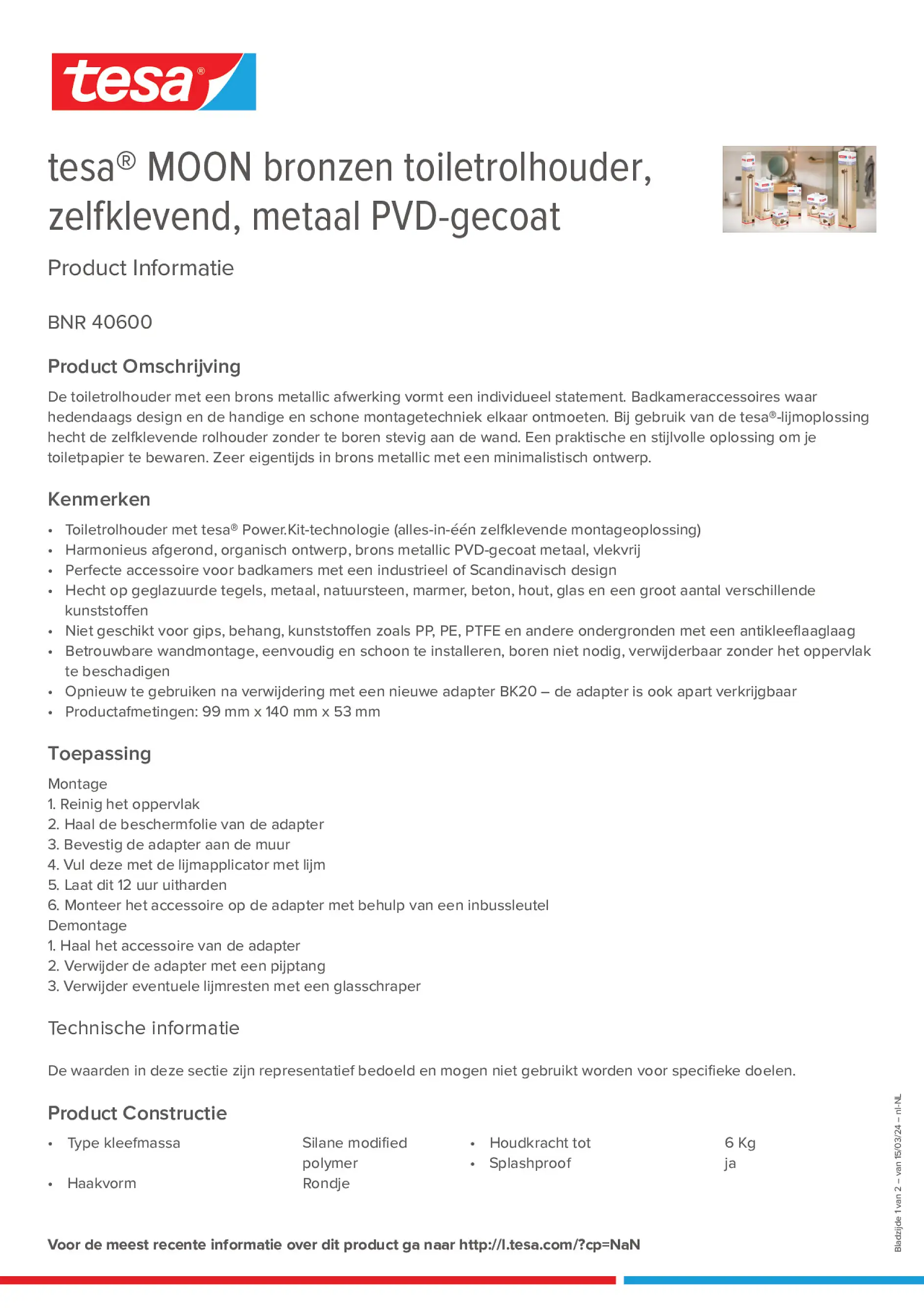 Product information_tesa® 40600_nl-NL