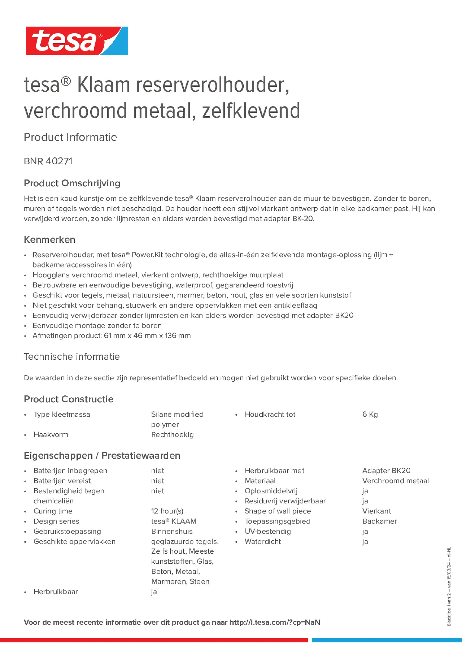 Product information_tesa® 40271_nl-NL