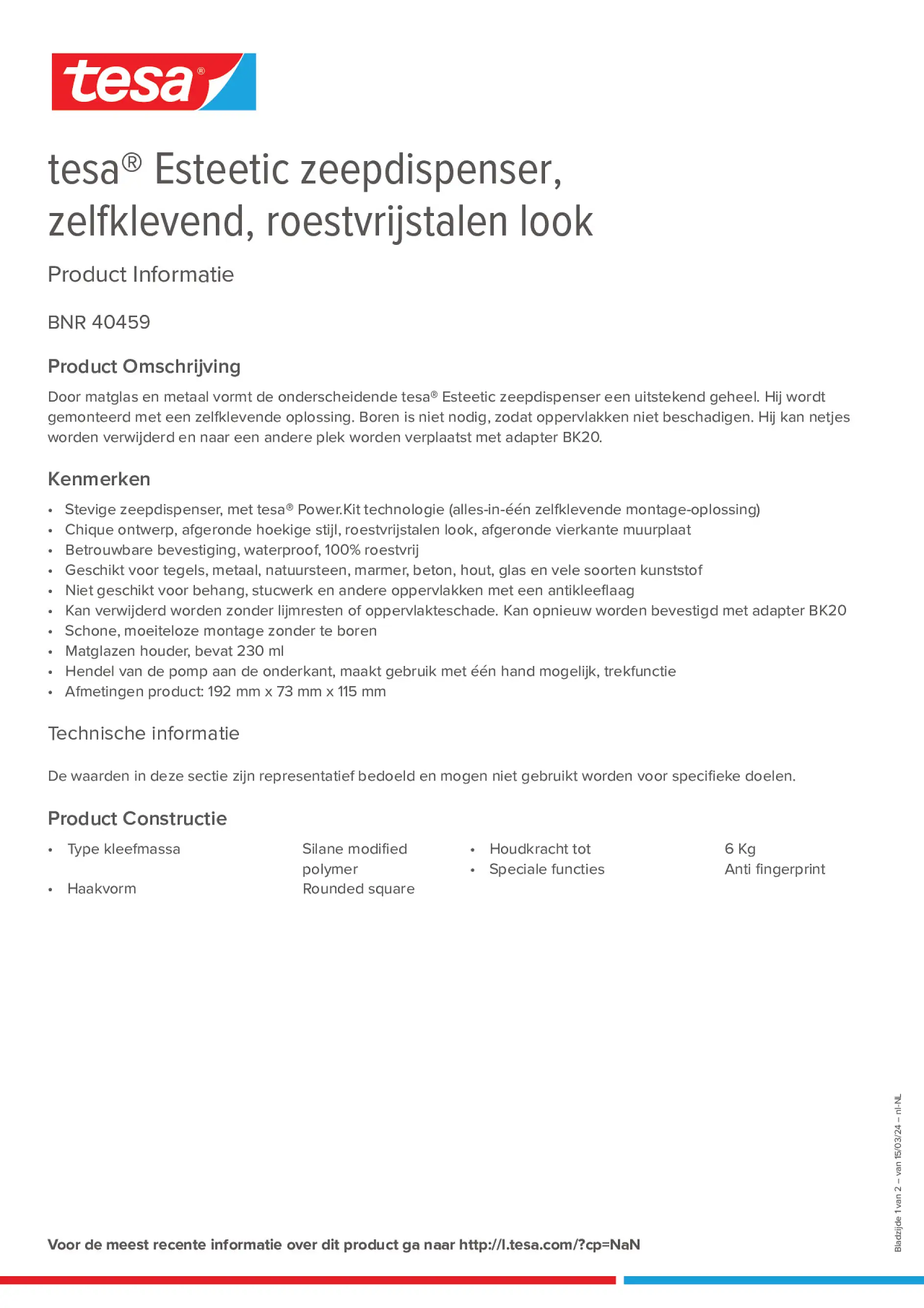 Product information_tesa® 40459_nl-NL