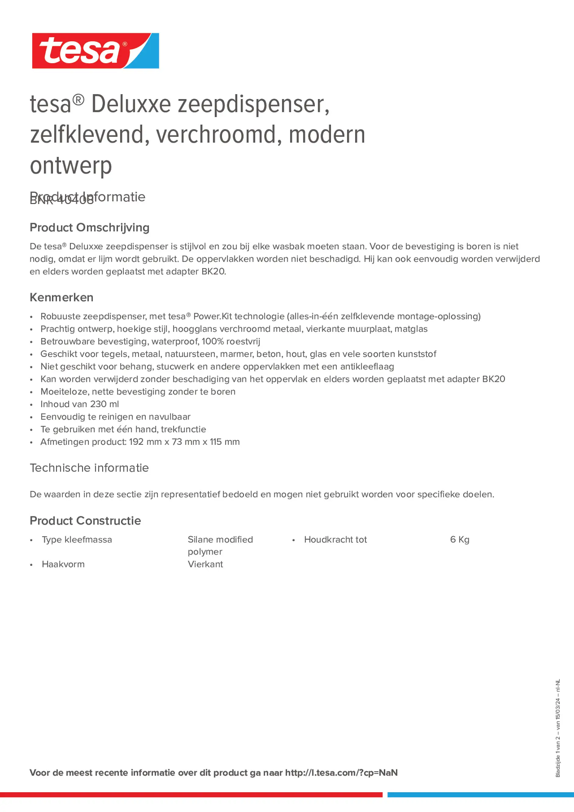 Product information_tesa® 40408_nl-NL